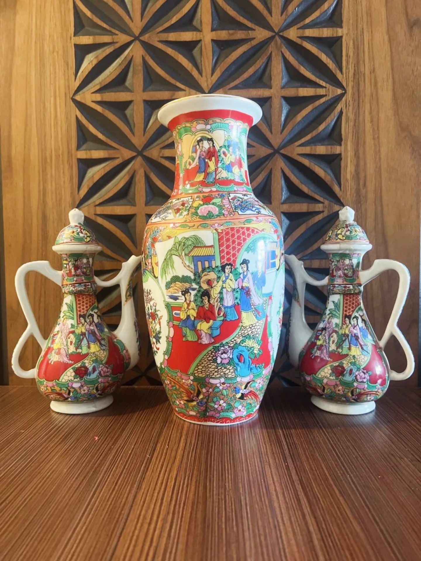 ست گلدان و گلابپاش گلمرغی