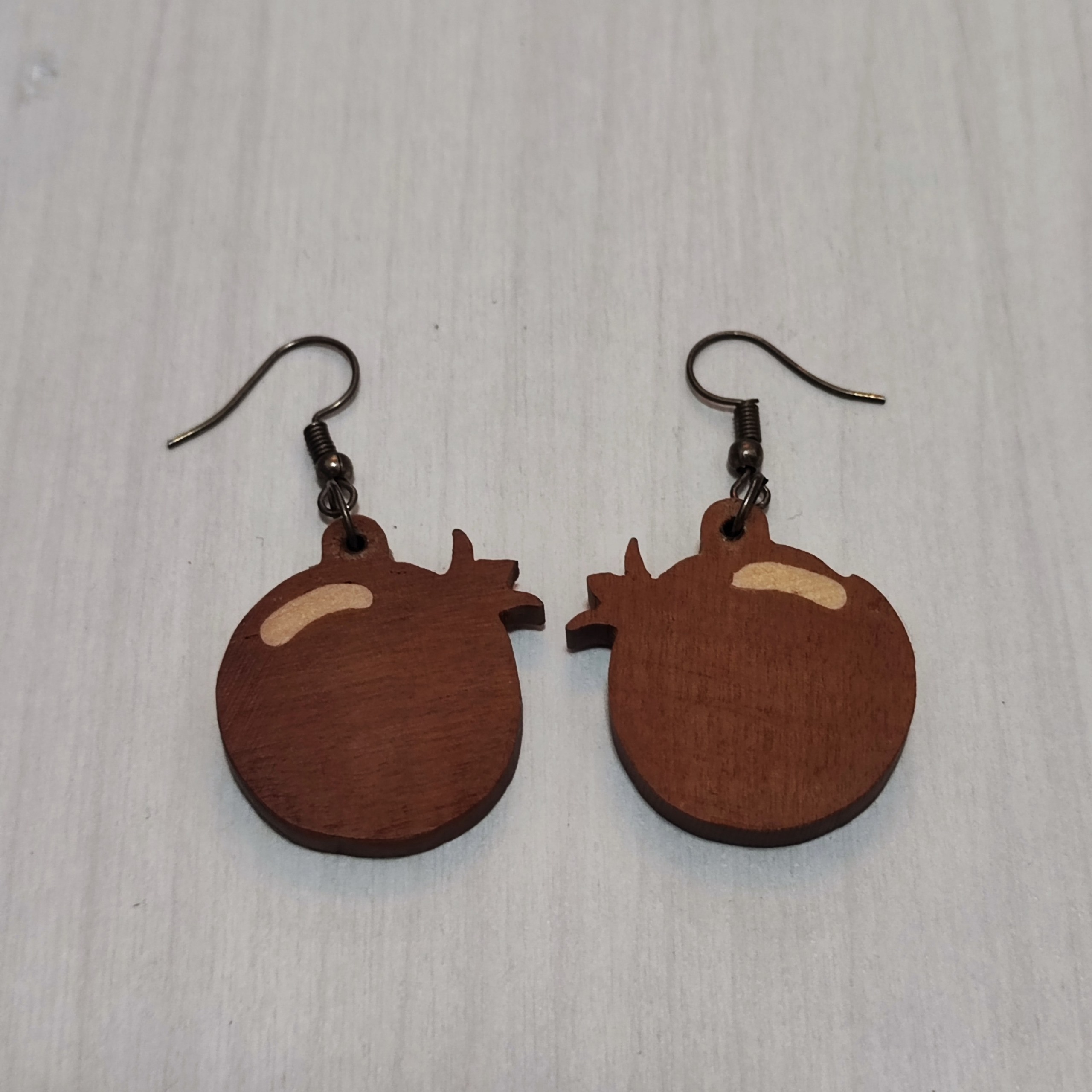 گوشواره چوبی دست ساز طرح انار (ارسال رایگان)