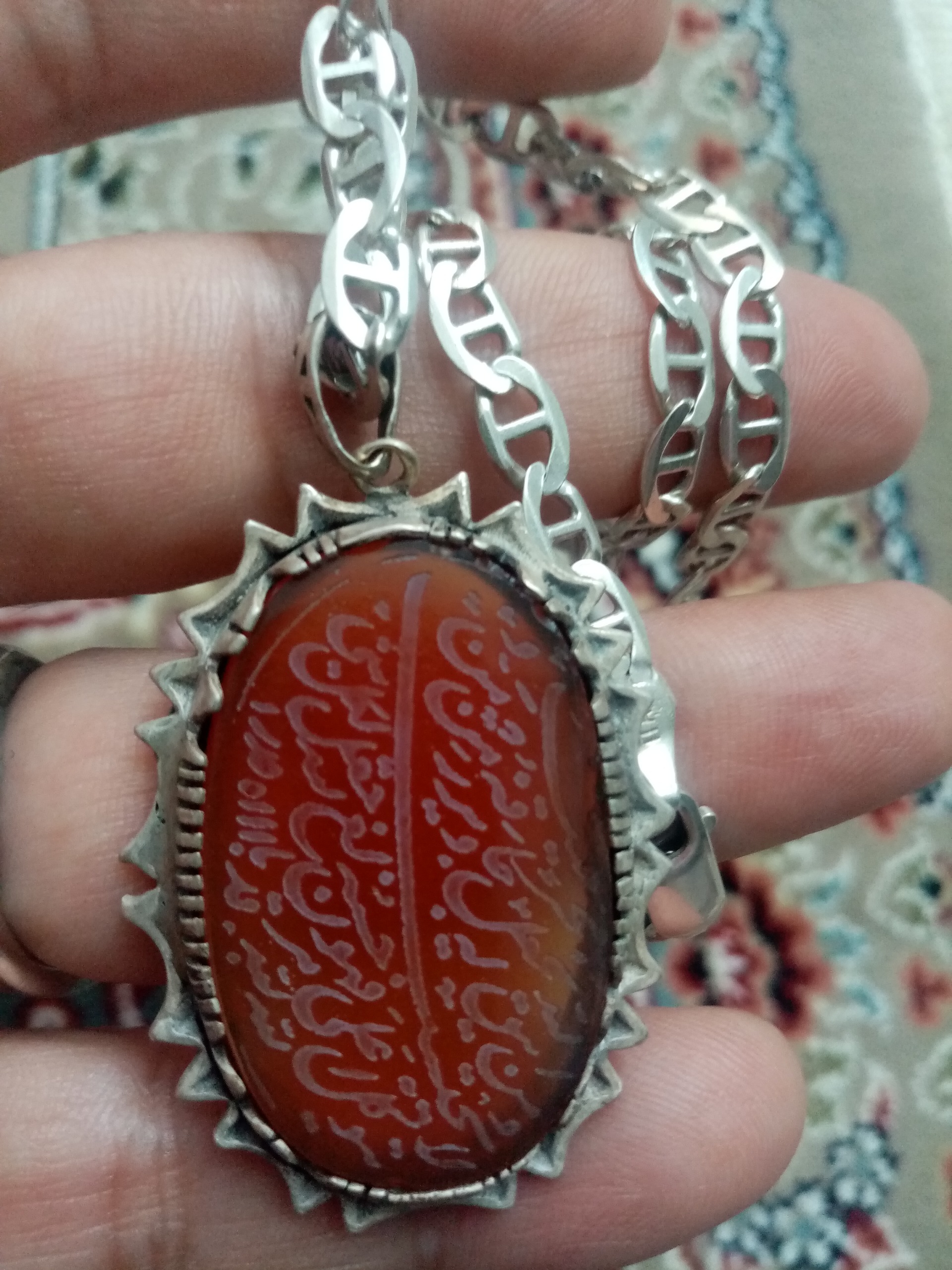 عقیق خطی کهنه قدمت دار