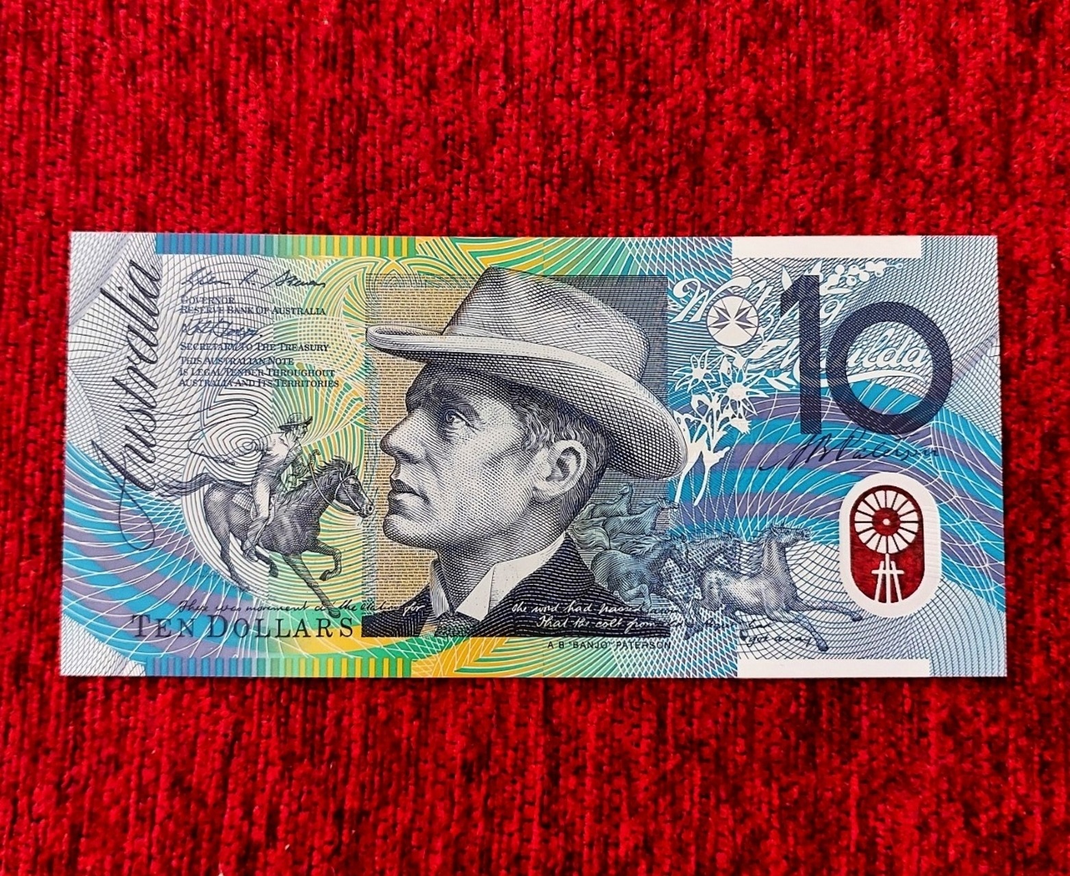 اسکناس 10 دلار استرالیا پلیمری سوپربانکی