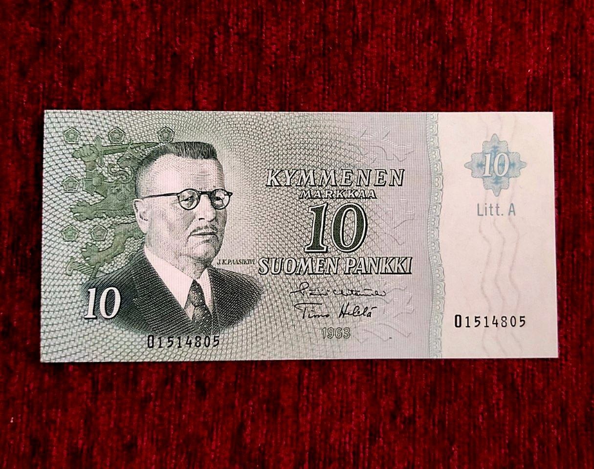 اسکناس 10 مارک فنلاند 1963 تک بانکی