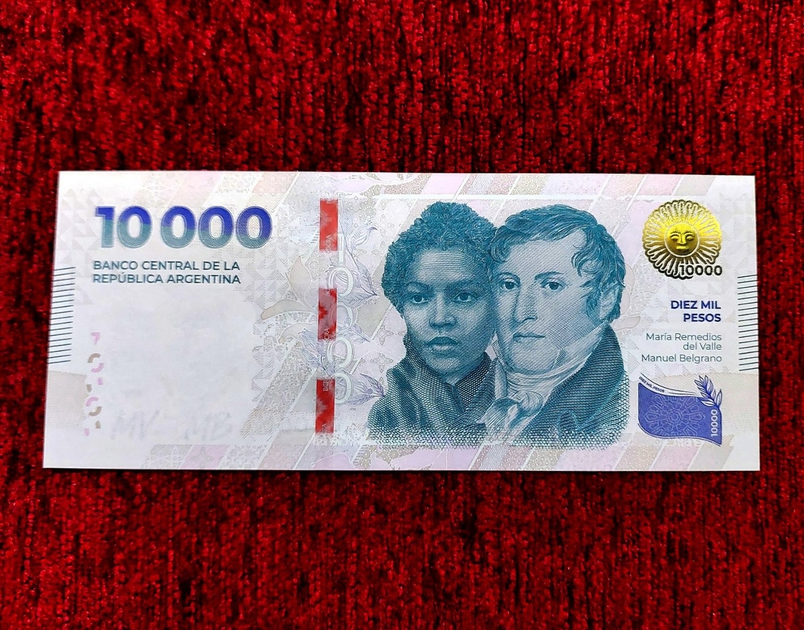  اسکناس 10000 پزو آرژانتین جدید