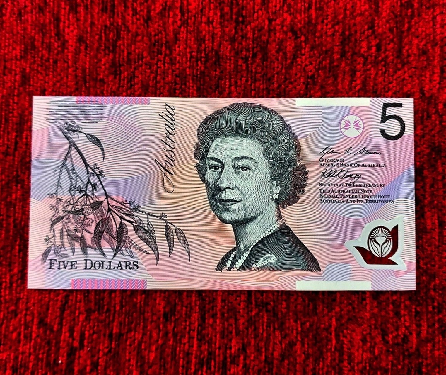 اسکناس 5 دلار استرالیا پلیمری ملکه