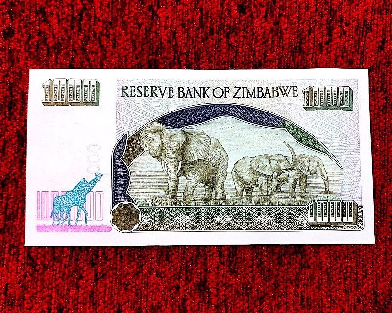 جفت اسکناس 1000 دلار زیمبابوه 2003