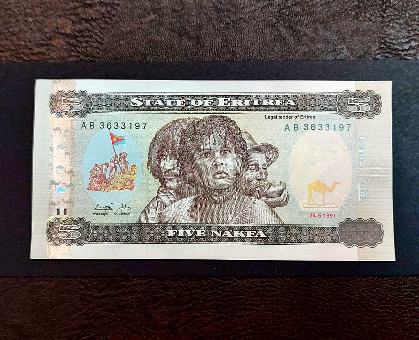 جفت اسکناس 5 ناکفا اریتره 1997 گراش