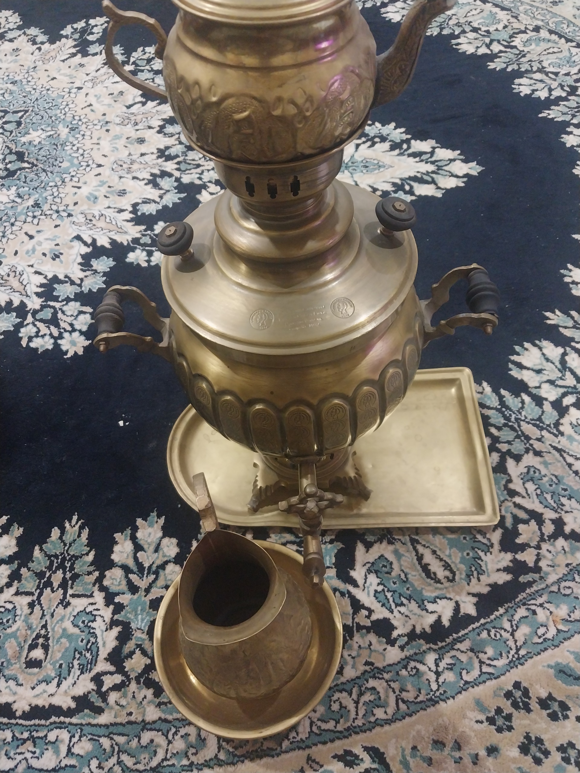 سماور زغالی روسی