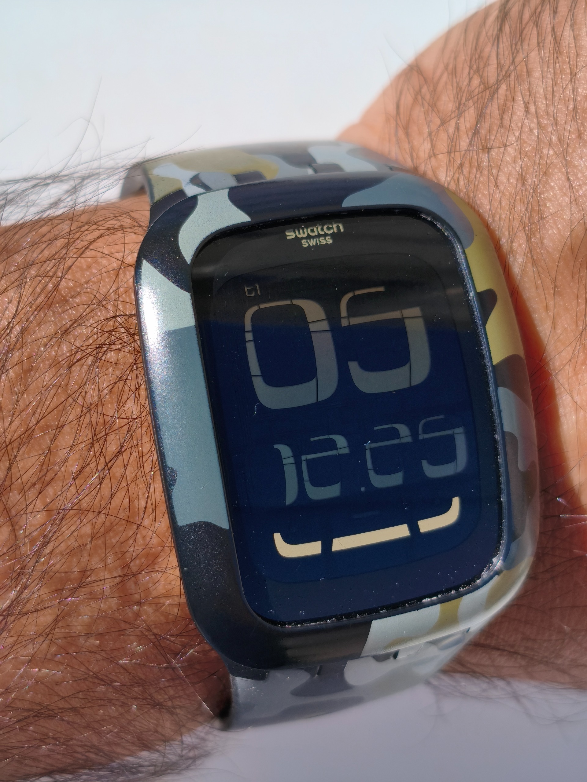 Swatch Touch Camouflage Swiss Made لمسی