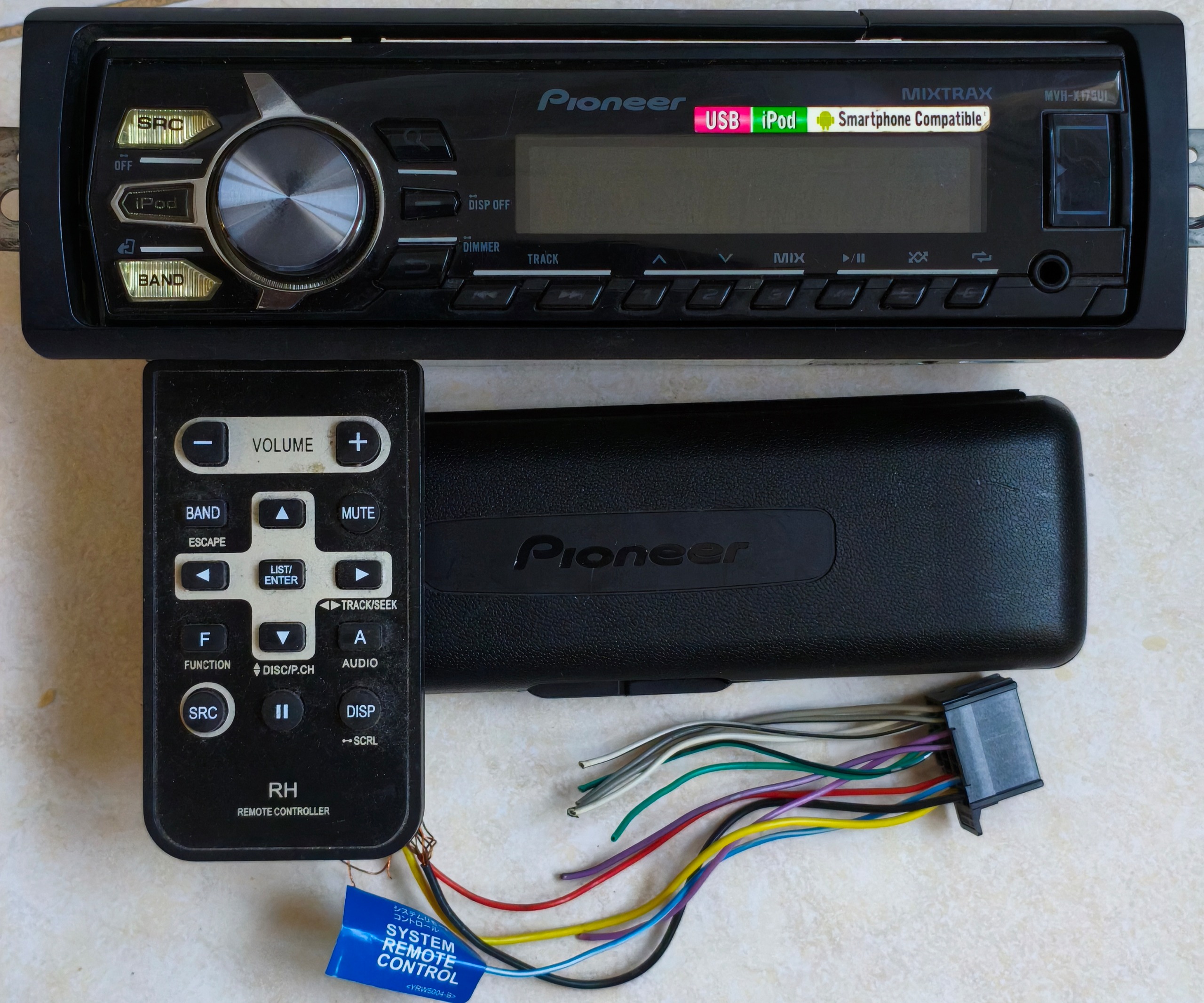 Pioneer MVH-X175UI USB/AUX Car Stereo