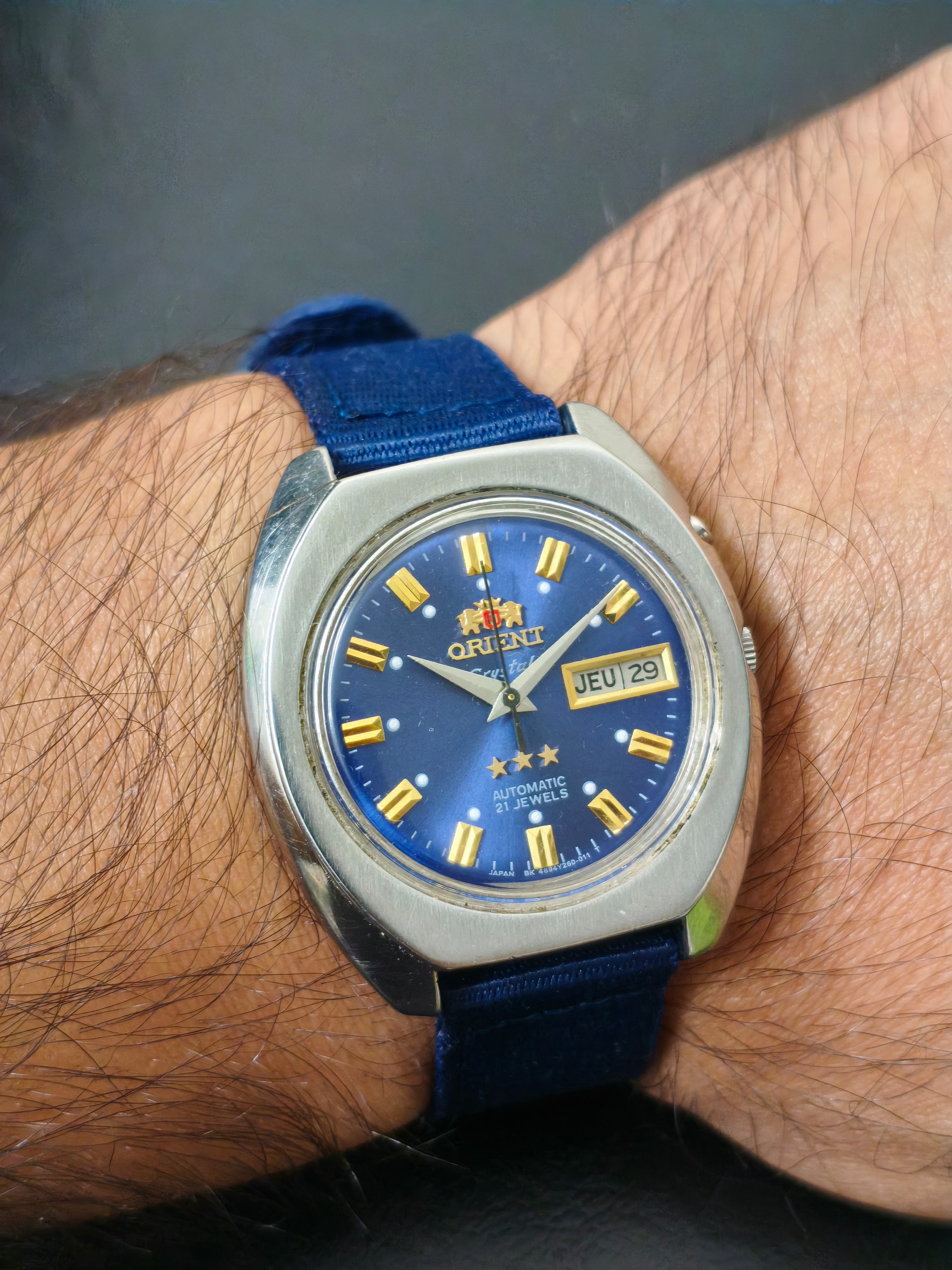 Orient Blue Vintage Star  Rare Automatic