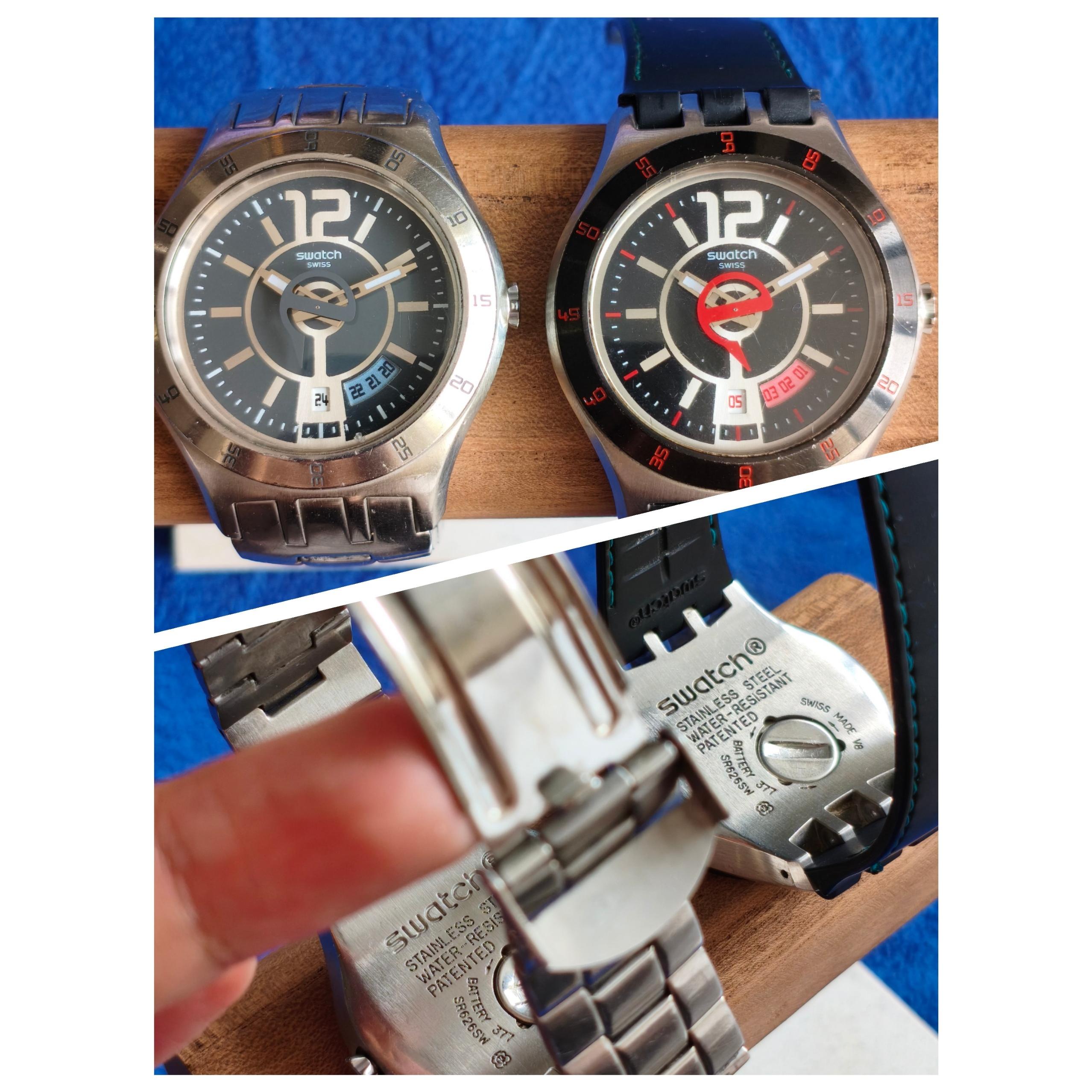 Swatch Irony Steel Duo  Rare Set