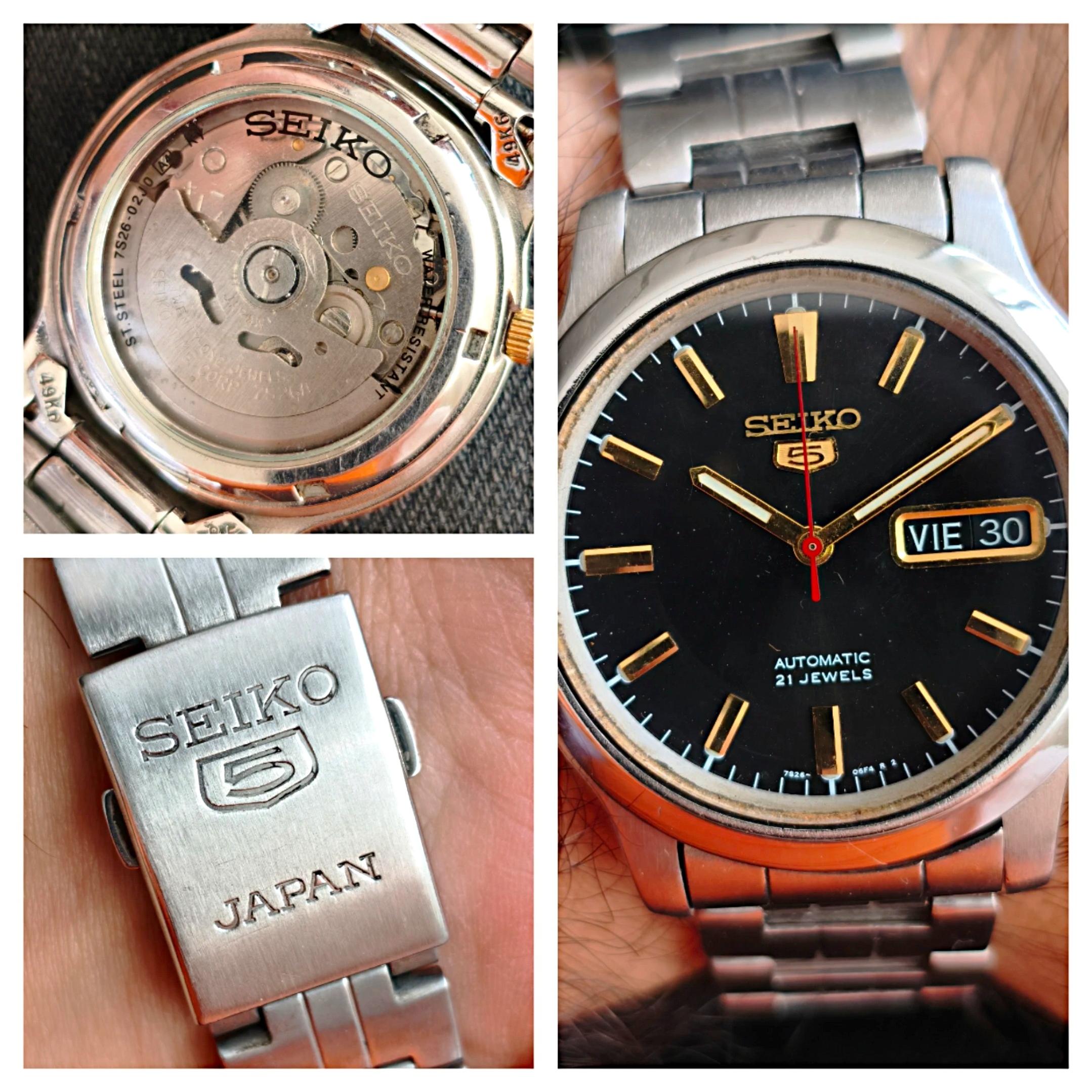 Seiko 5 Japan Black Dial Auto