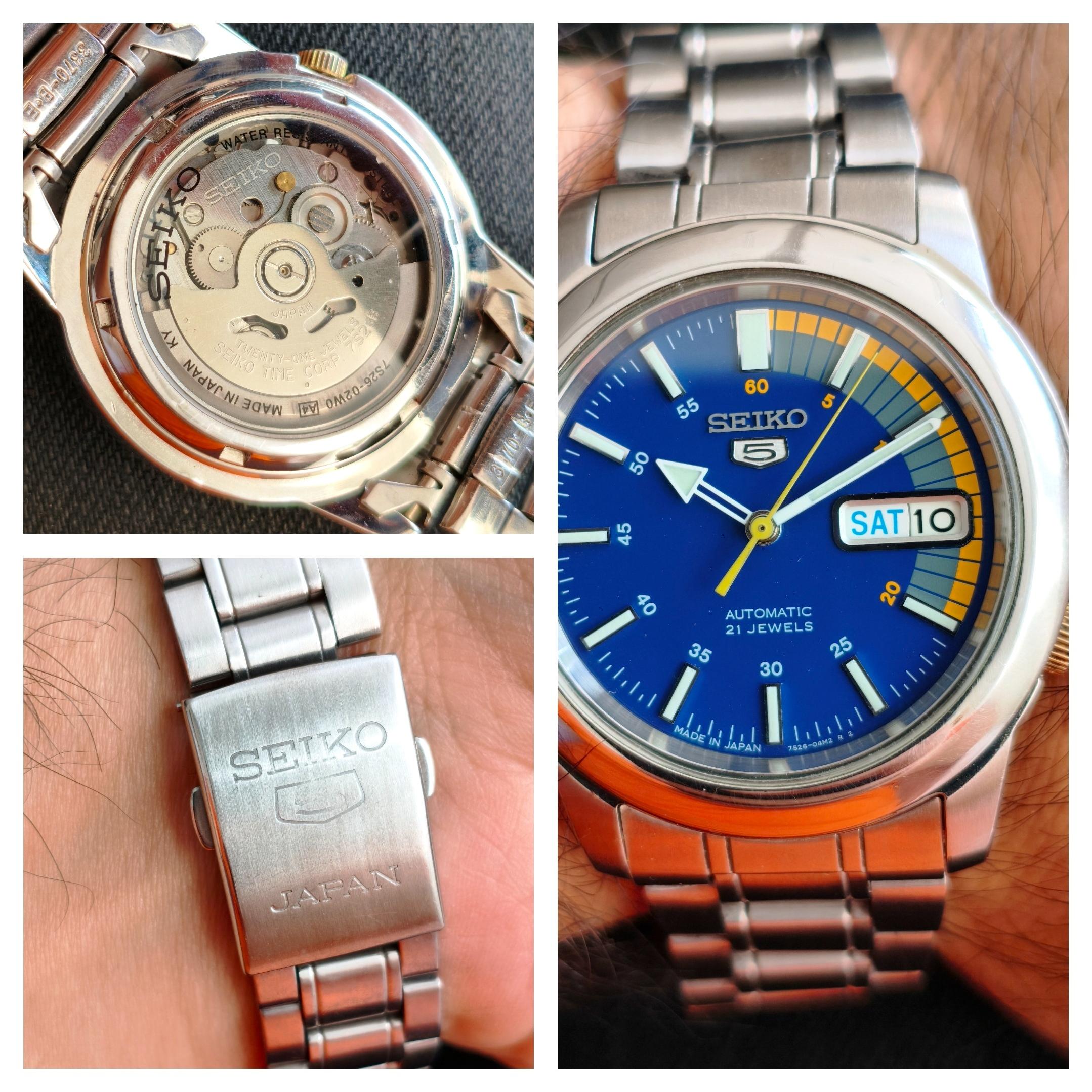 Seiko 5 Japan Blue Racing Dial