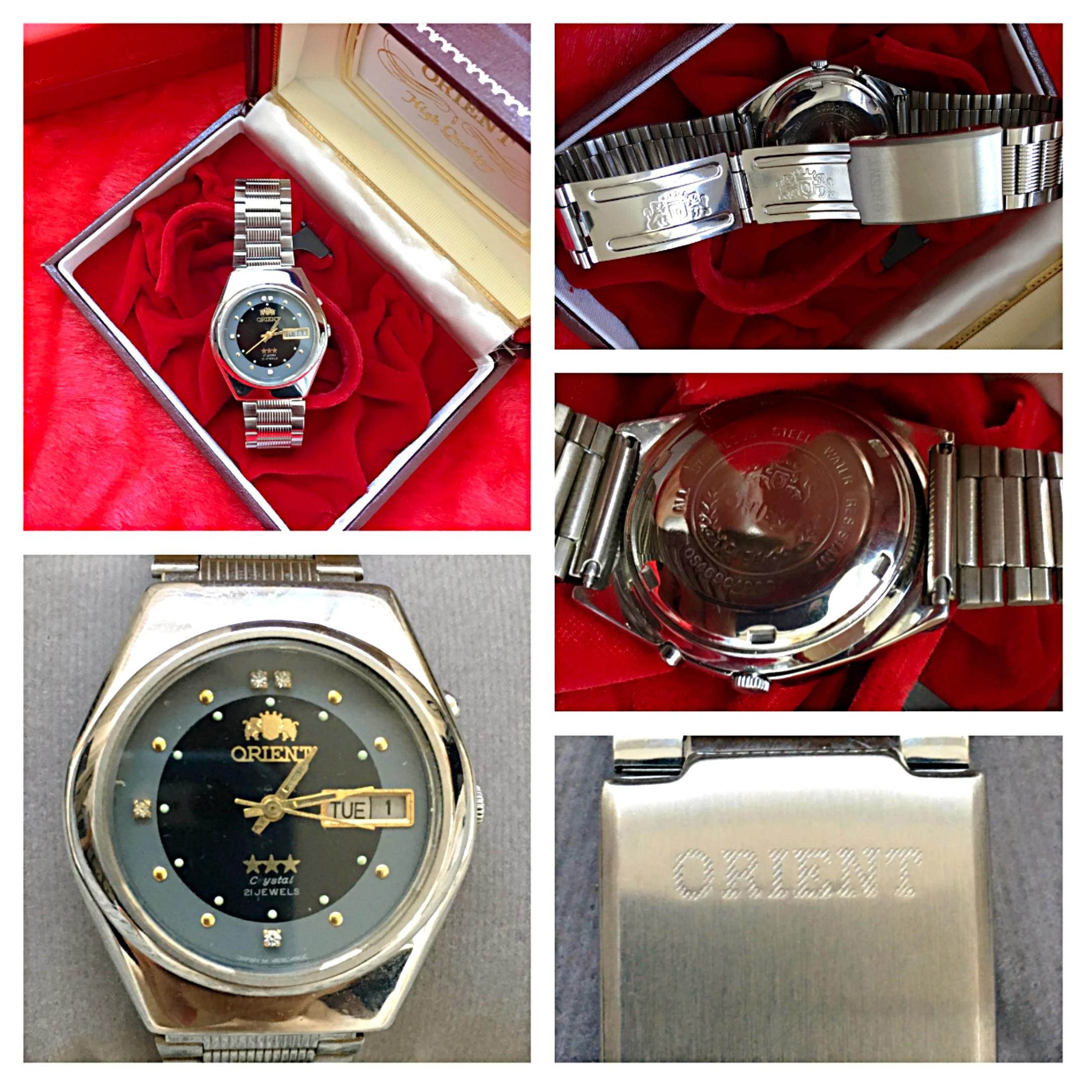 Orient Crystal  Black Diamond Dial 21J