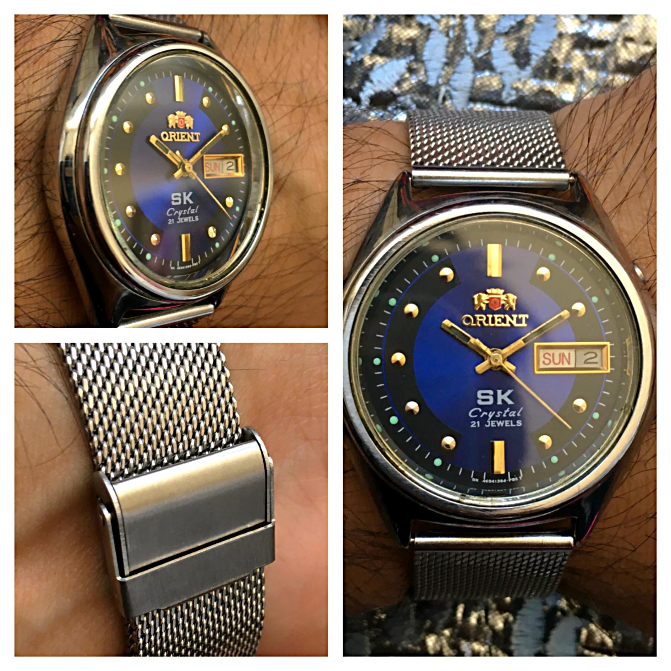 Orient SK Blue Black  21 Jewels