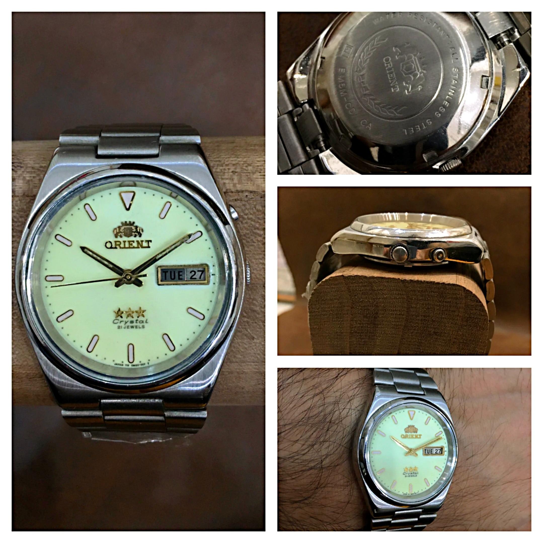 Orient Crystal 3-Star  Lemon Dial