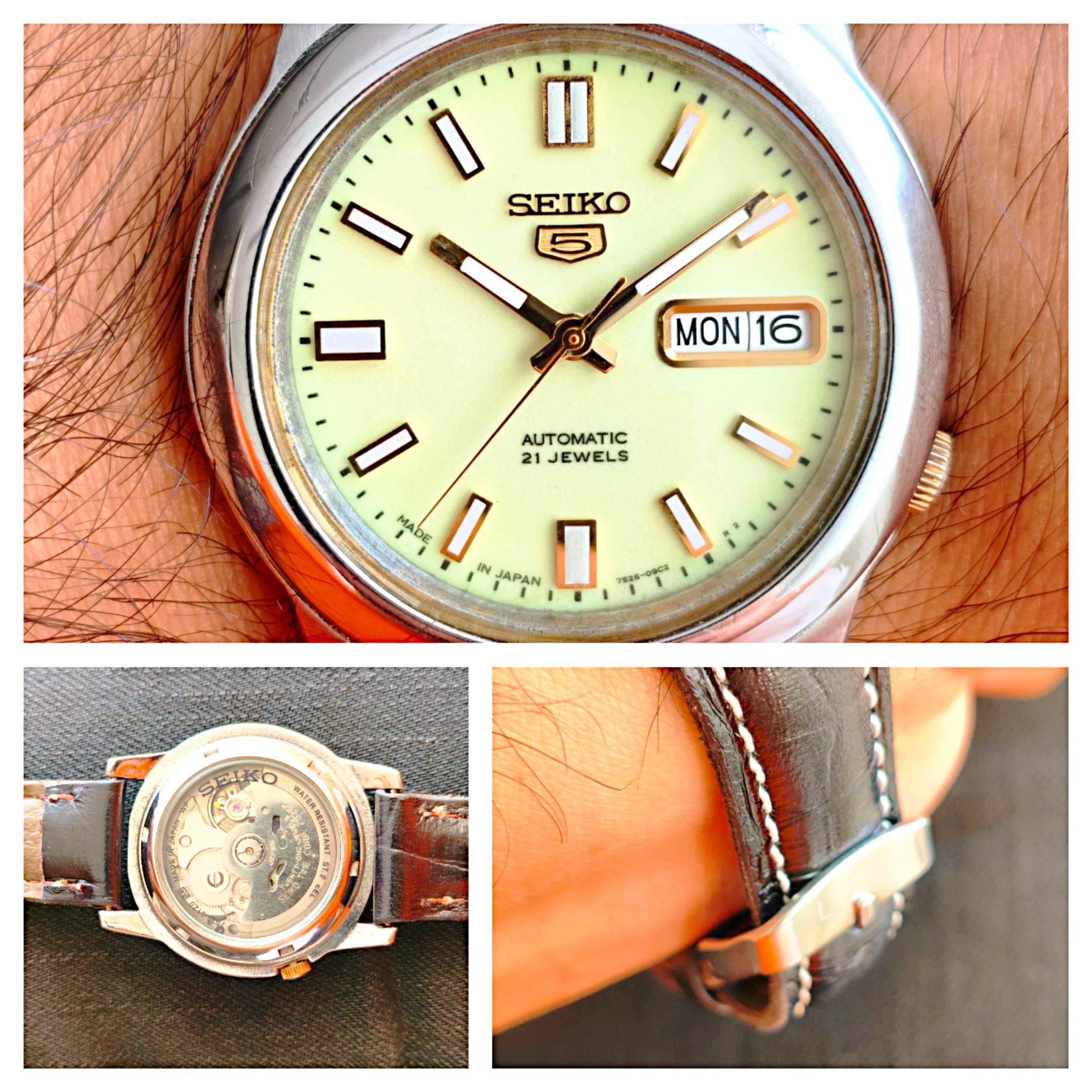 Seiko 5 Japan  Mint Dial  Strap Options