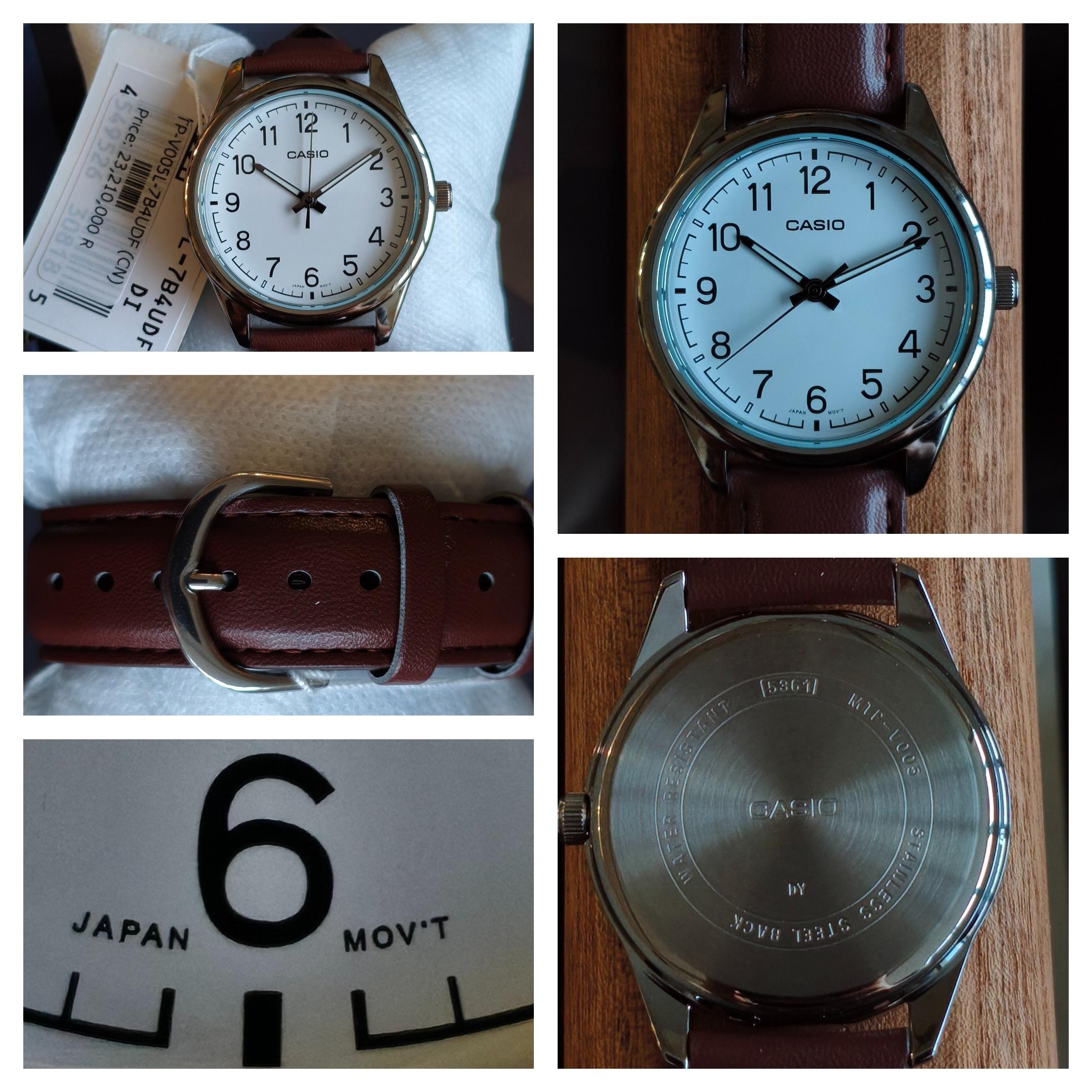 Casio Classic White Dial Leather Watch