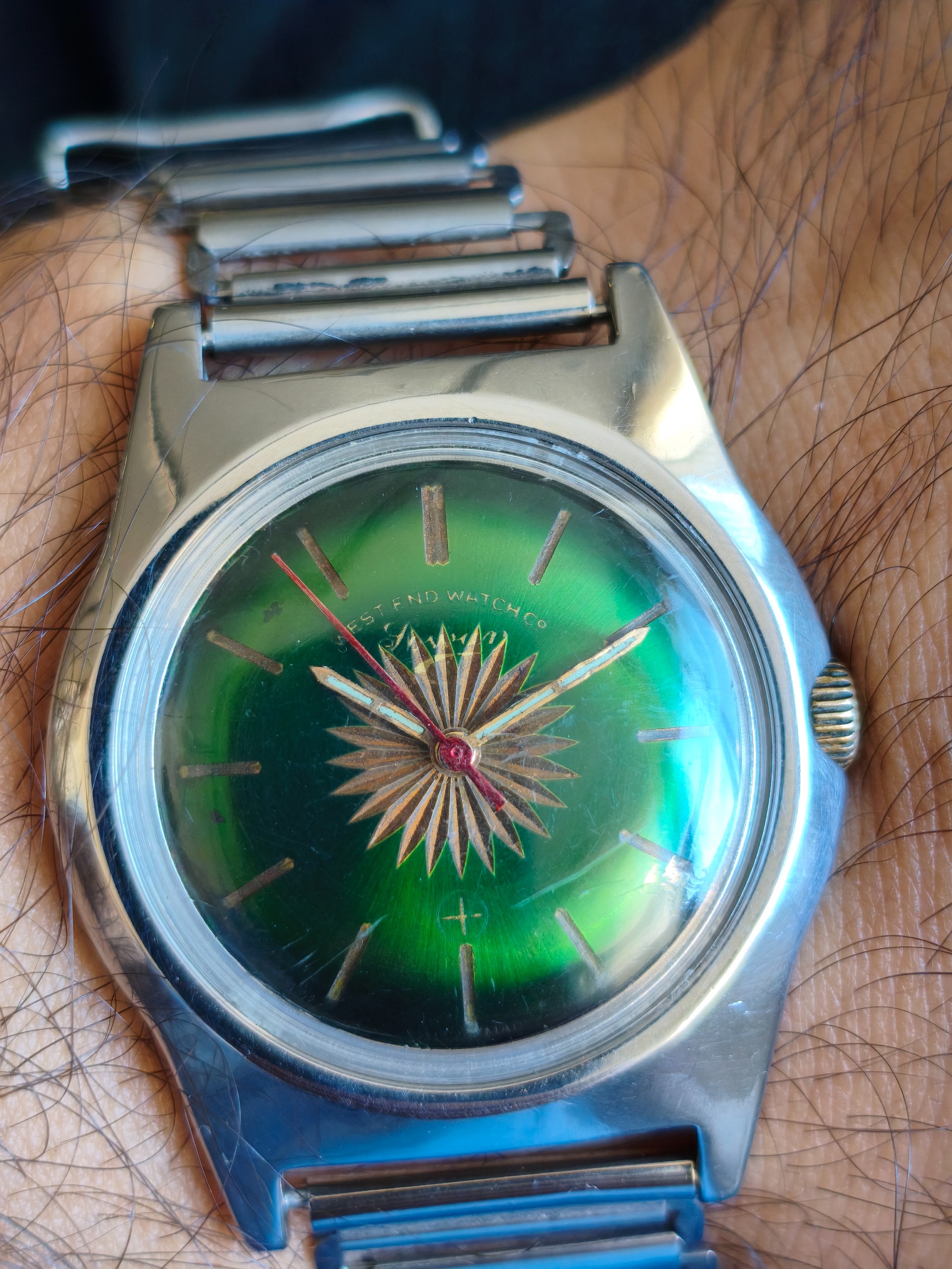 West End Watch 1962 Green Sun