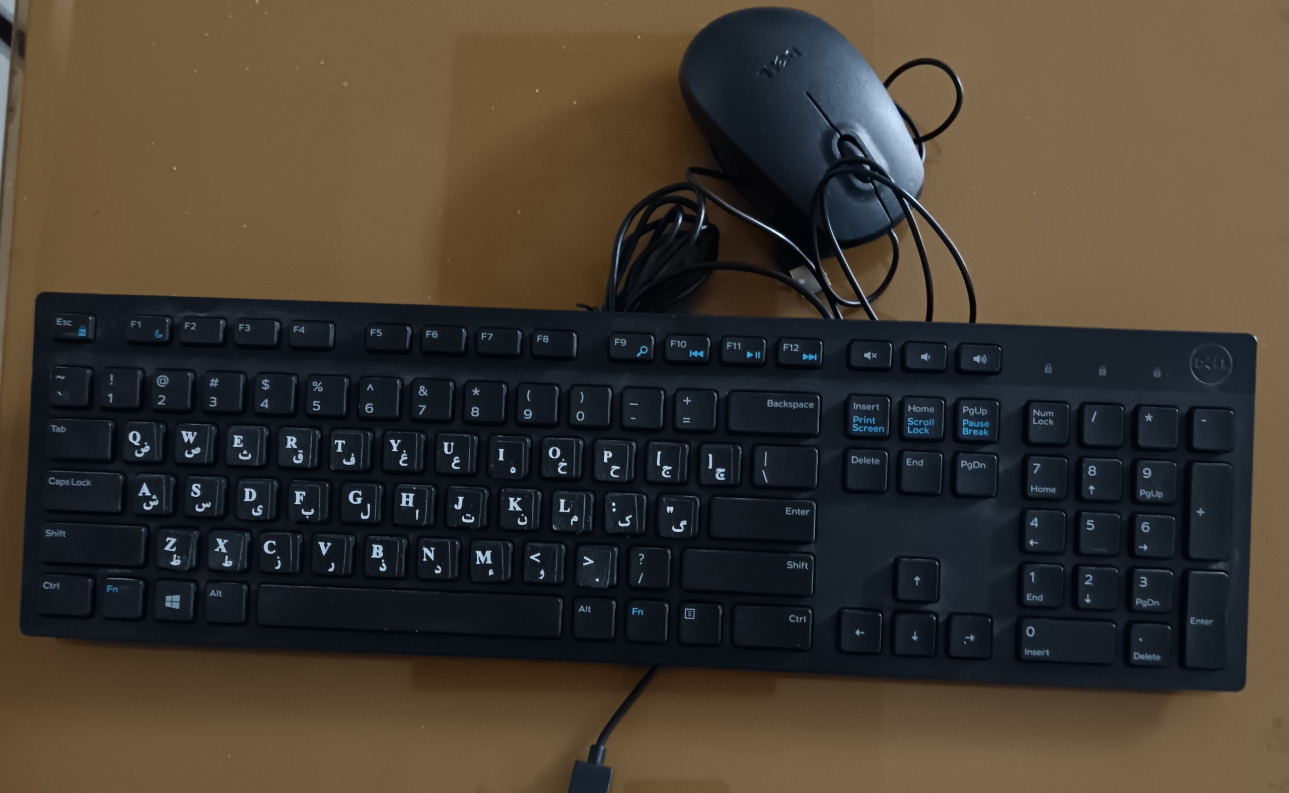 ست کیبورد و موس مدل دل KB216