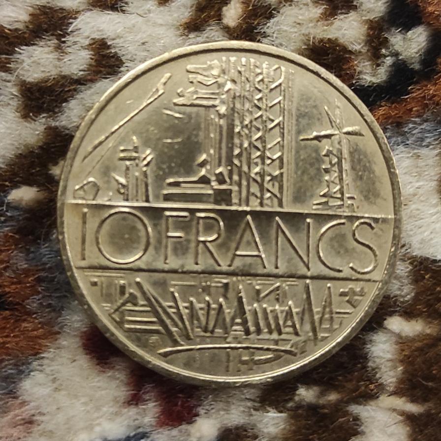 سکه 10 فرانک کمیاب فرانسه