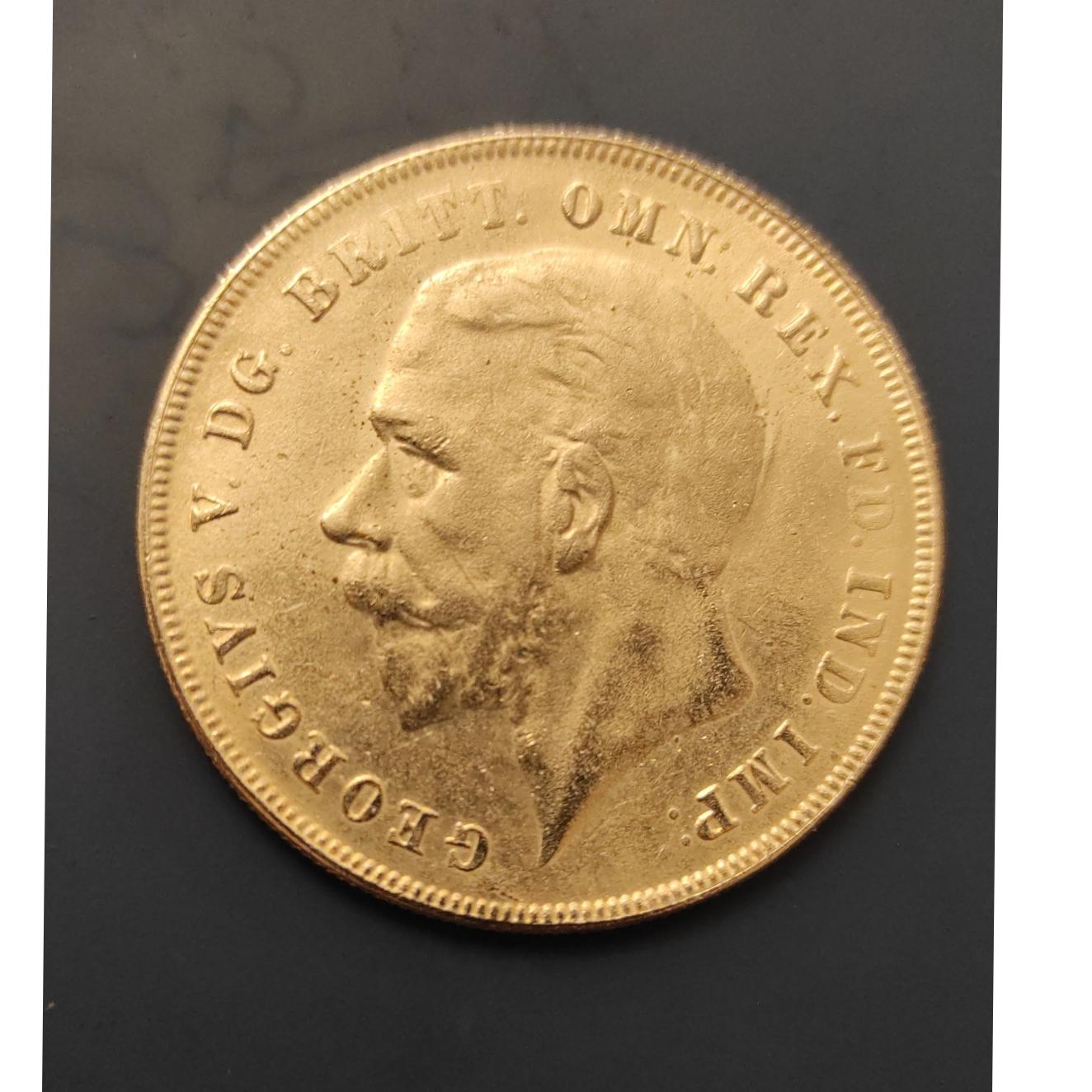 سکه سایزبزرگ یادبود جورج پنجم انگلستان