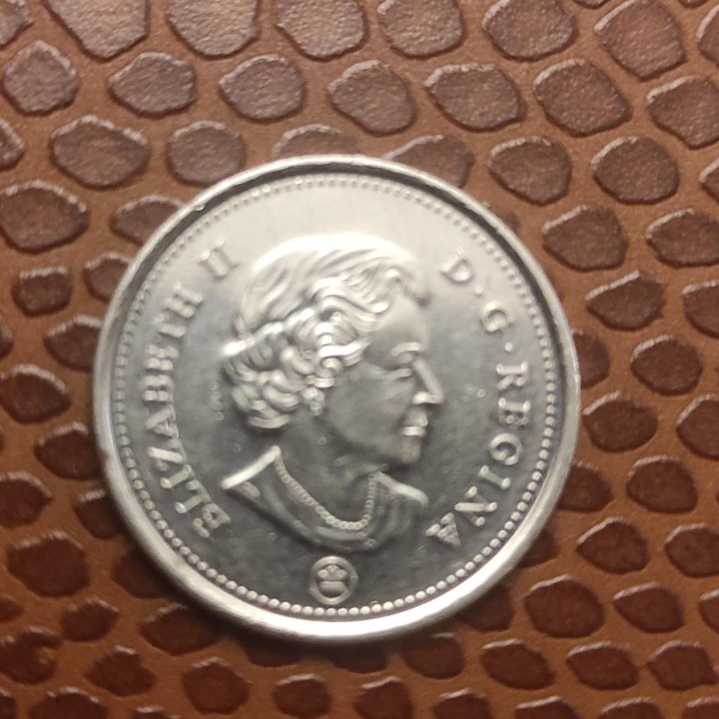 سکه 25سنت یادبود کانادا الیزابت 2