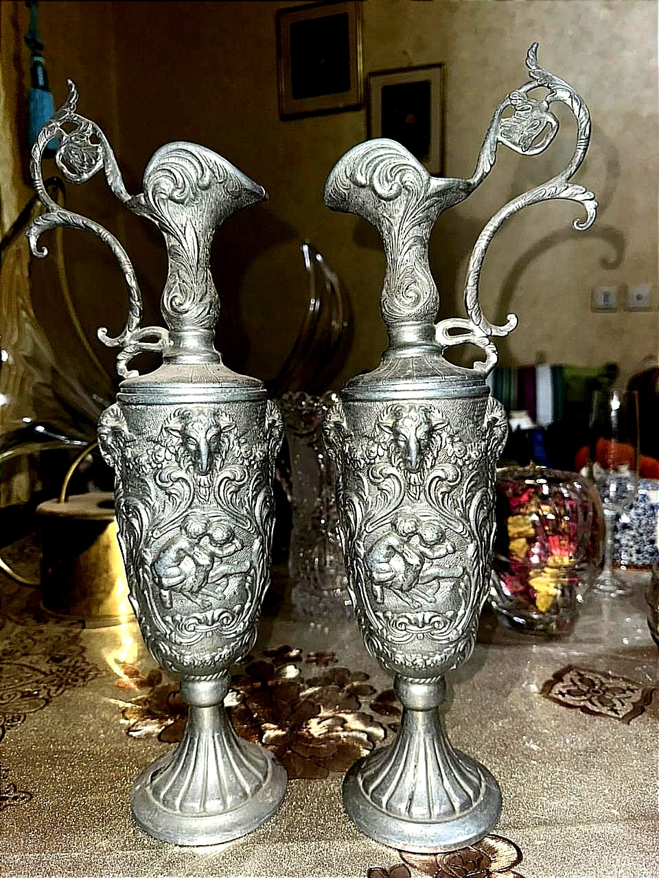 جفت مشربه ایتالیاییPELTRAT ٪90 نقش برجسته پیوتر