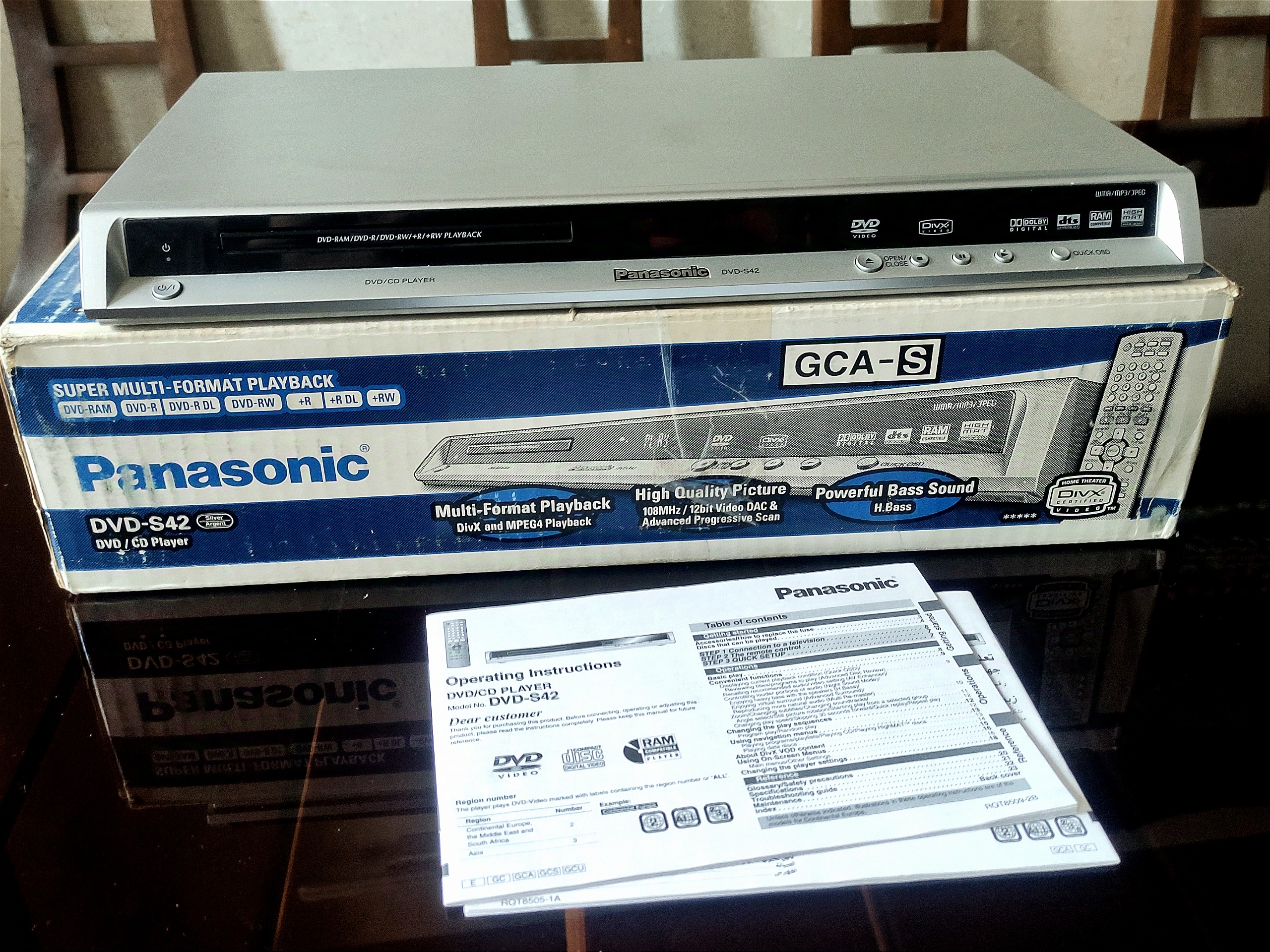 دستگاه پخش کننده DVD مدل Panasonic DVD-S42EG-S