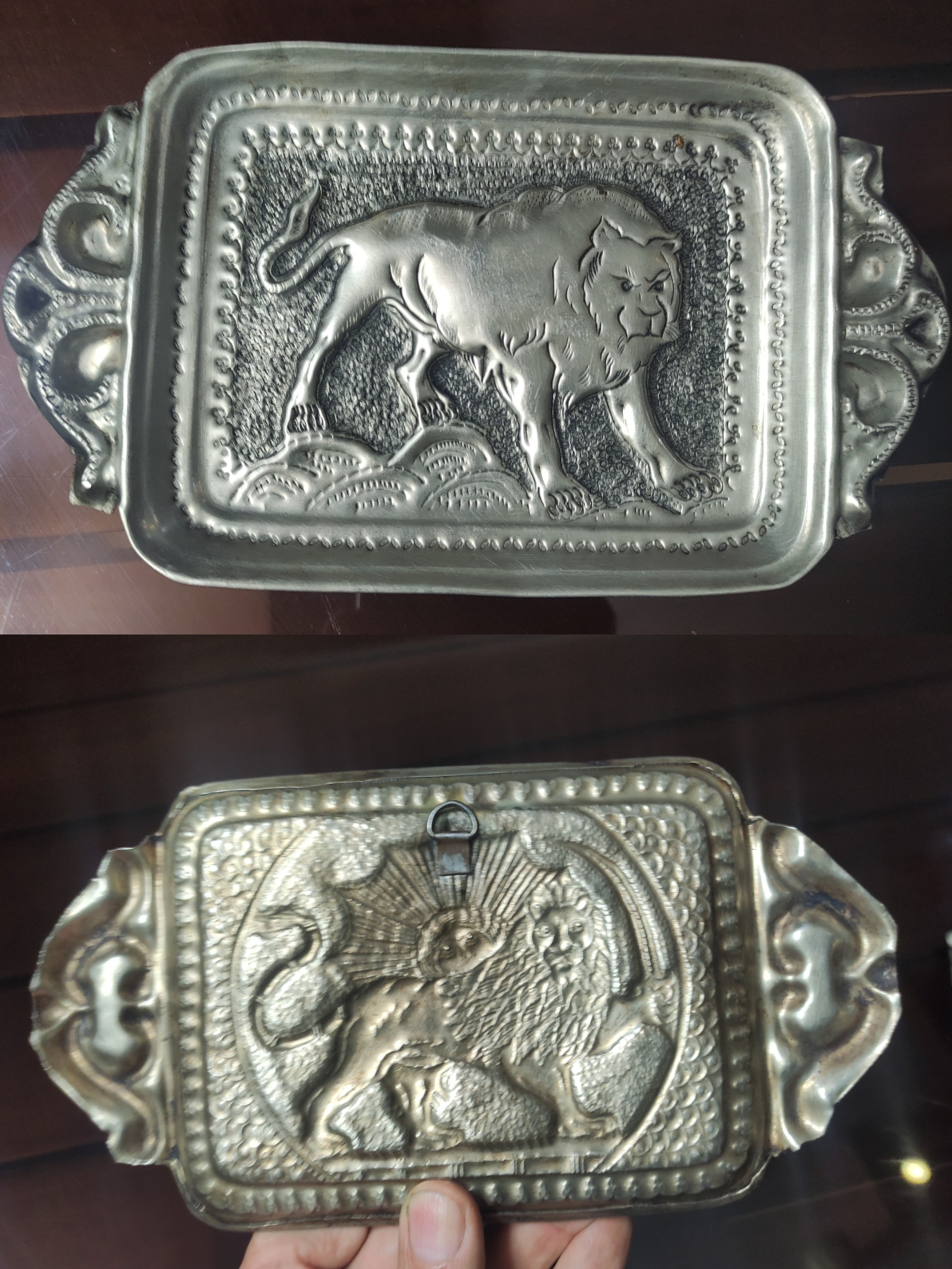 2 سینی پذیرایی قلمکاری ورشو دیوارکوب