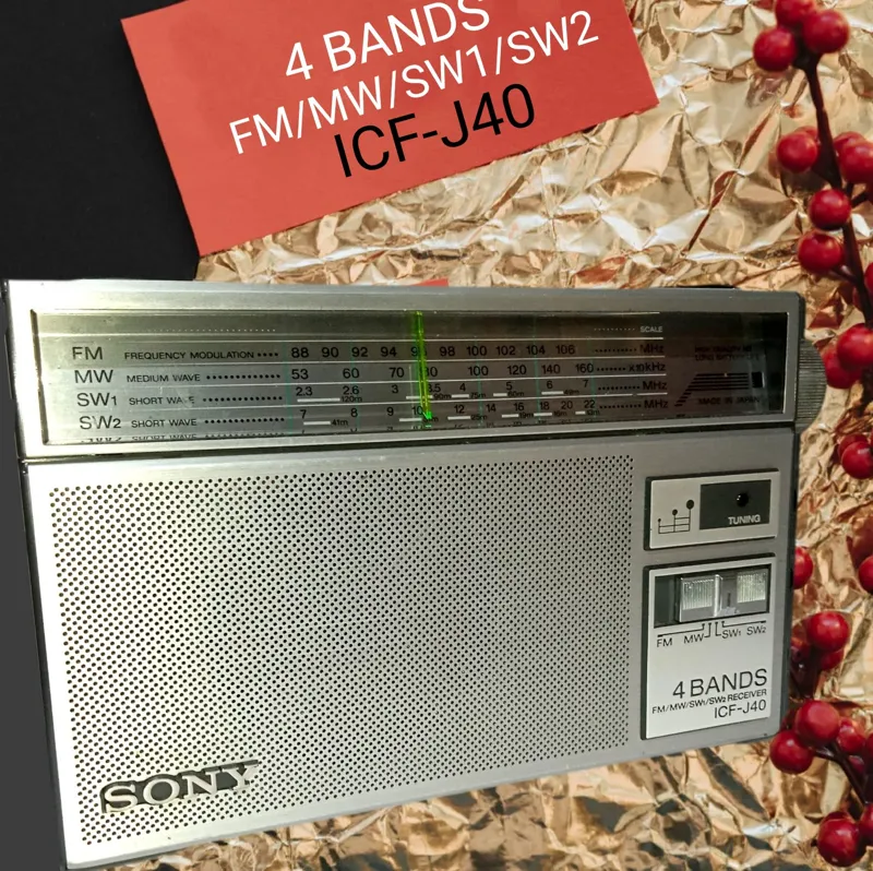 رادیو 4 موج سونی Japan lCF-J40 FM/MW/SW1/SW2