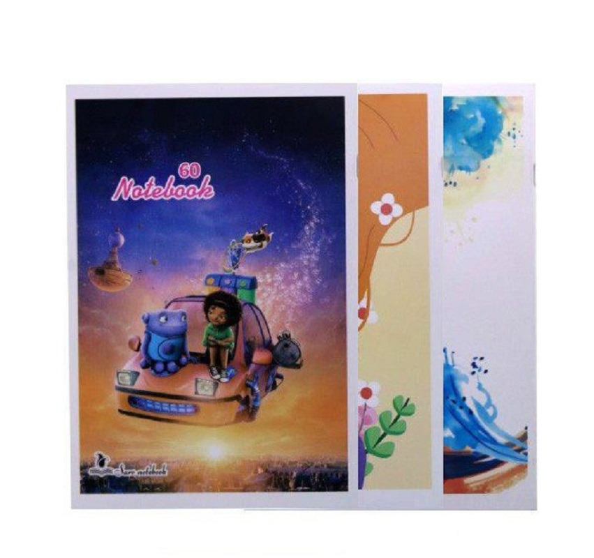 دفتر 60 برگ ساده انگلیسی