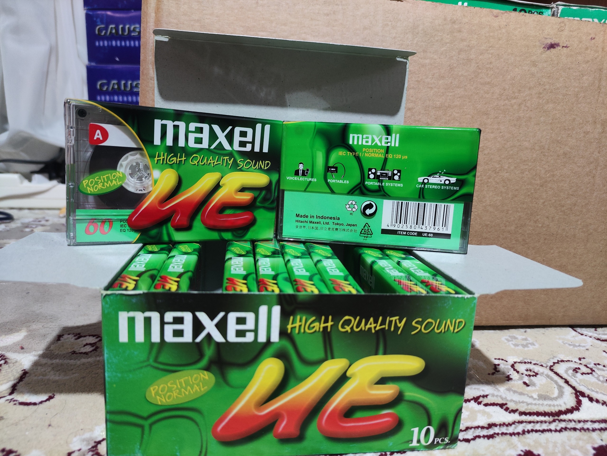 1 بسته نوار کاست Maxell UE 60 Min