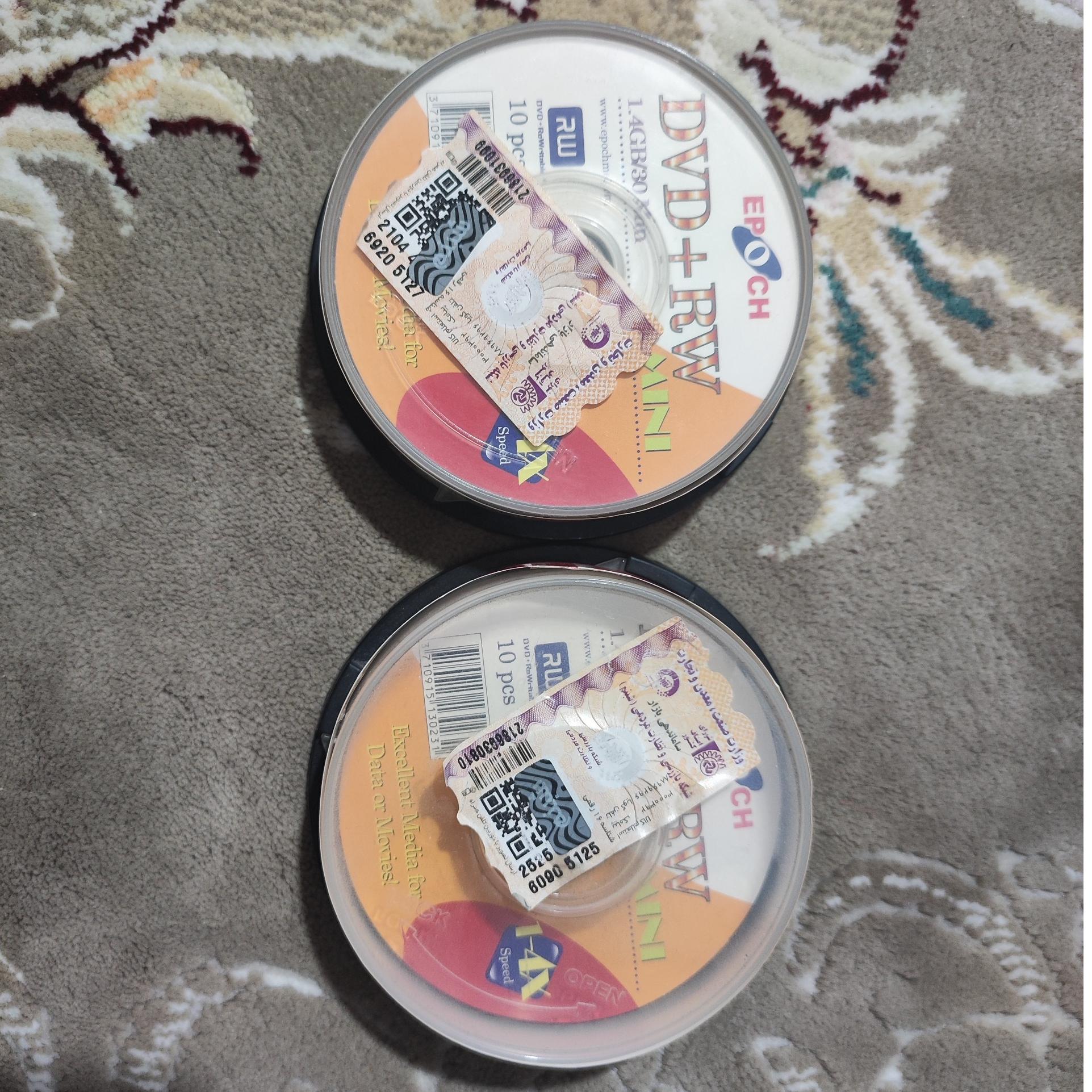 یک بسته و 4 عدد Mini DVD EPOCH DVDRW آکبند