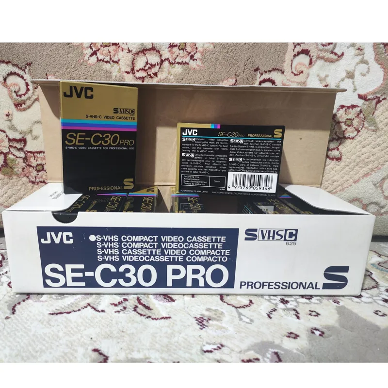 یک بسته 10 عددی نوار ویدیو SVHSC JVC(توضیحات)