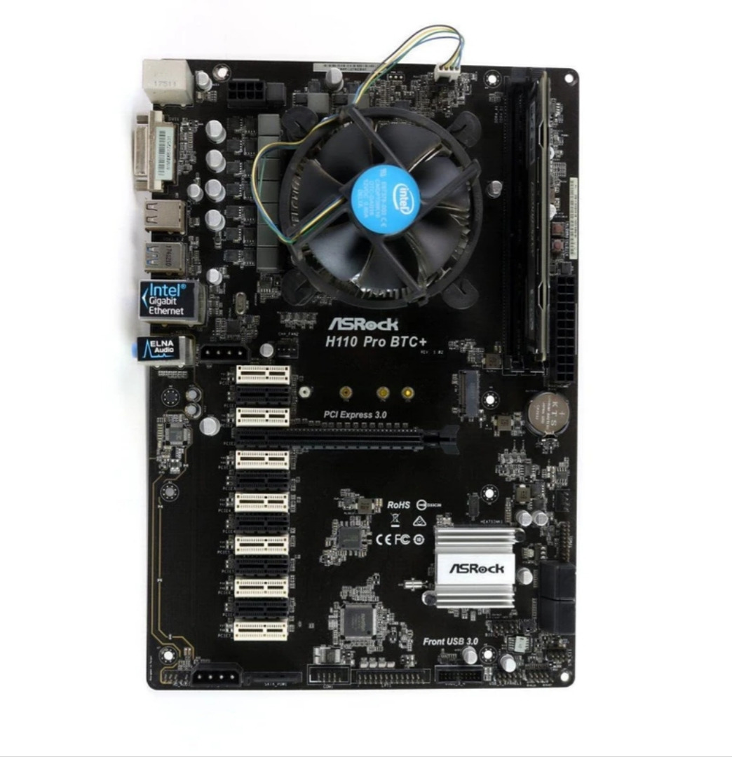 مادربورد ازراک h110 pro btc