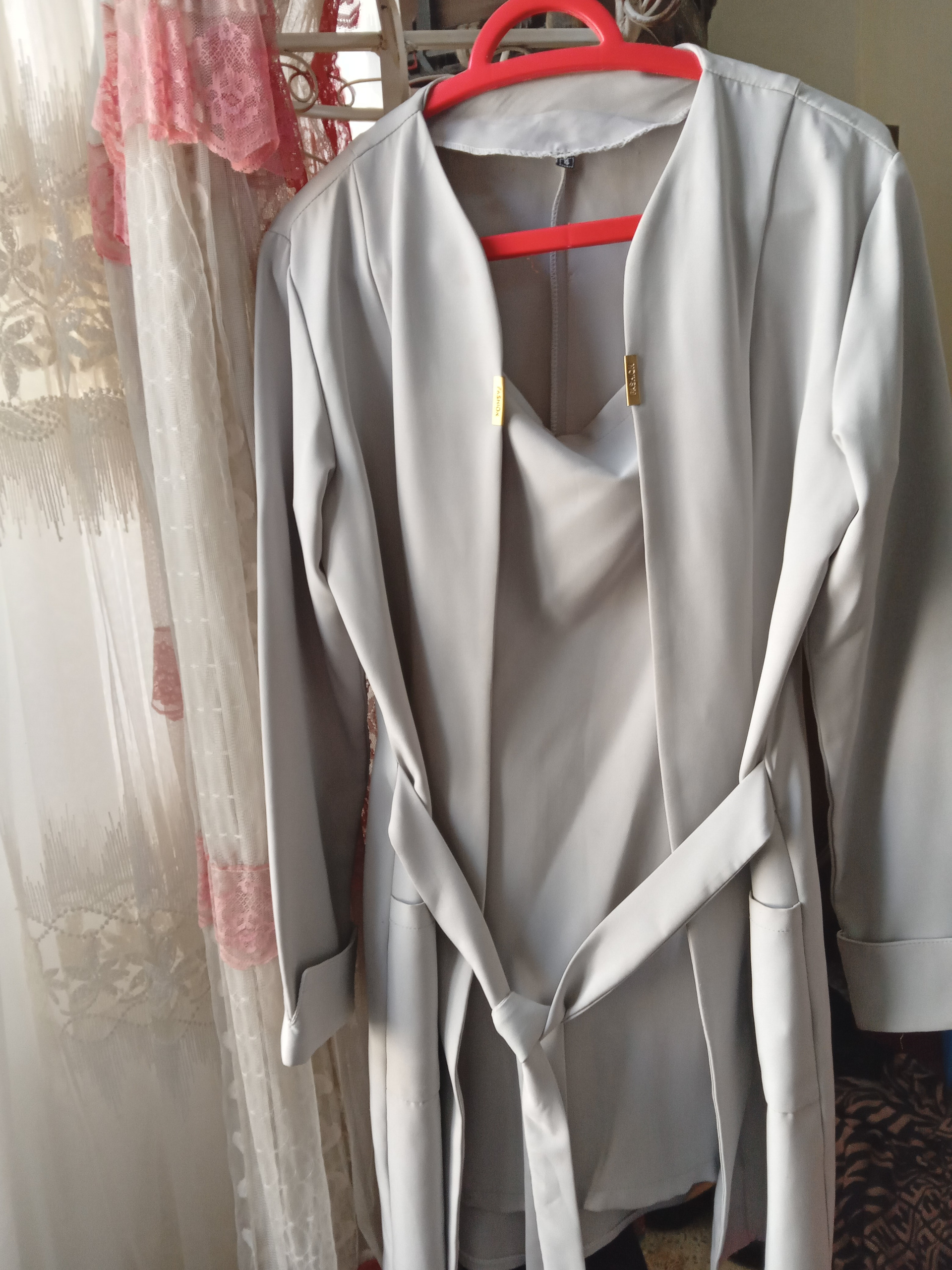 مانتو طوسی روشن شیک