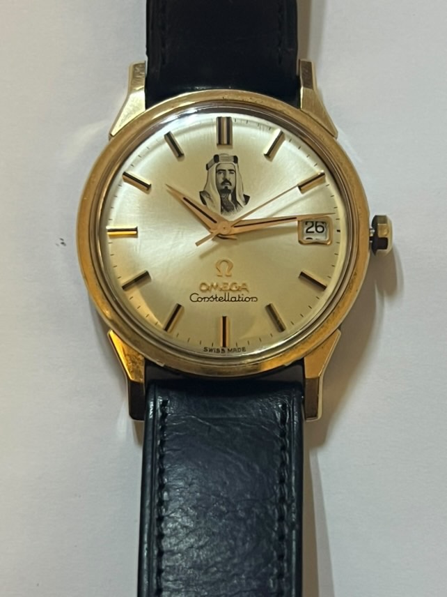 ساعت مچی امگا ، سفارش امیر قطر نایاب 18k gold