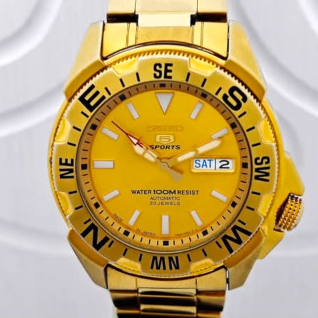 ساعت مچی سیکو 5 غواصی اتوماتیک میکرونه طلا