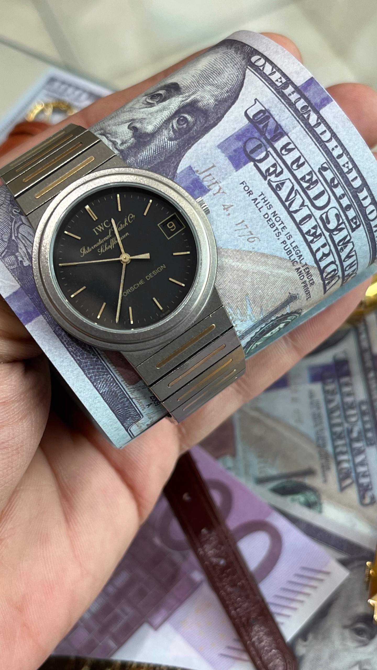 ساعت مچی Iwc نیم طلا و تیتانیوم ساخت سوییس