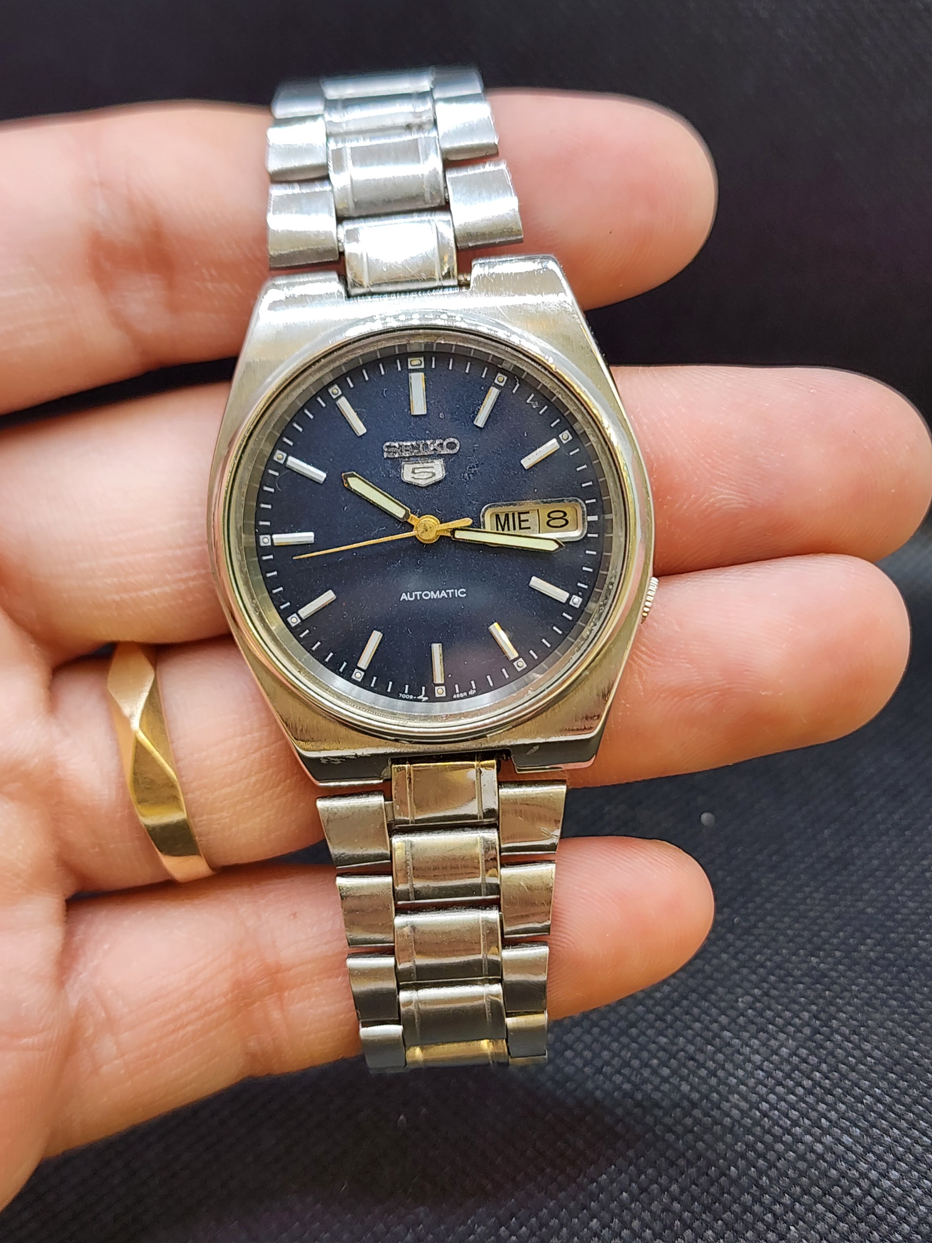 ساعت مچی سیکو 5 صفحه کاربنی اتومات در حد