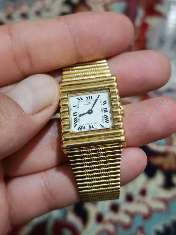 ساعت مچی فورتیس کوکی روکش طلا 18