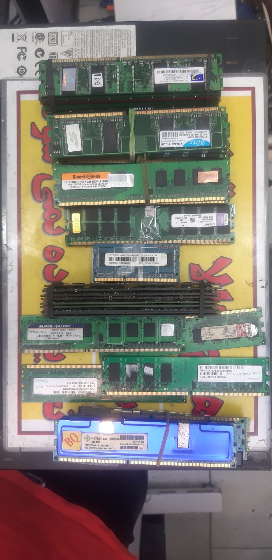 رم معیوب ddr2 و ddr3 و ddr1