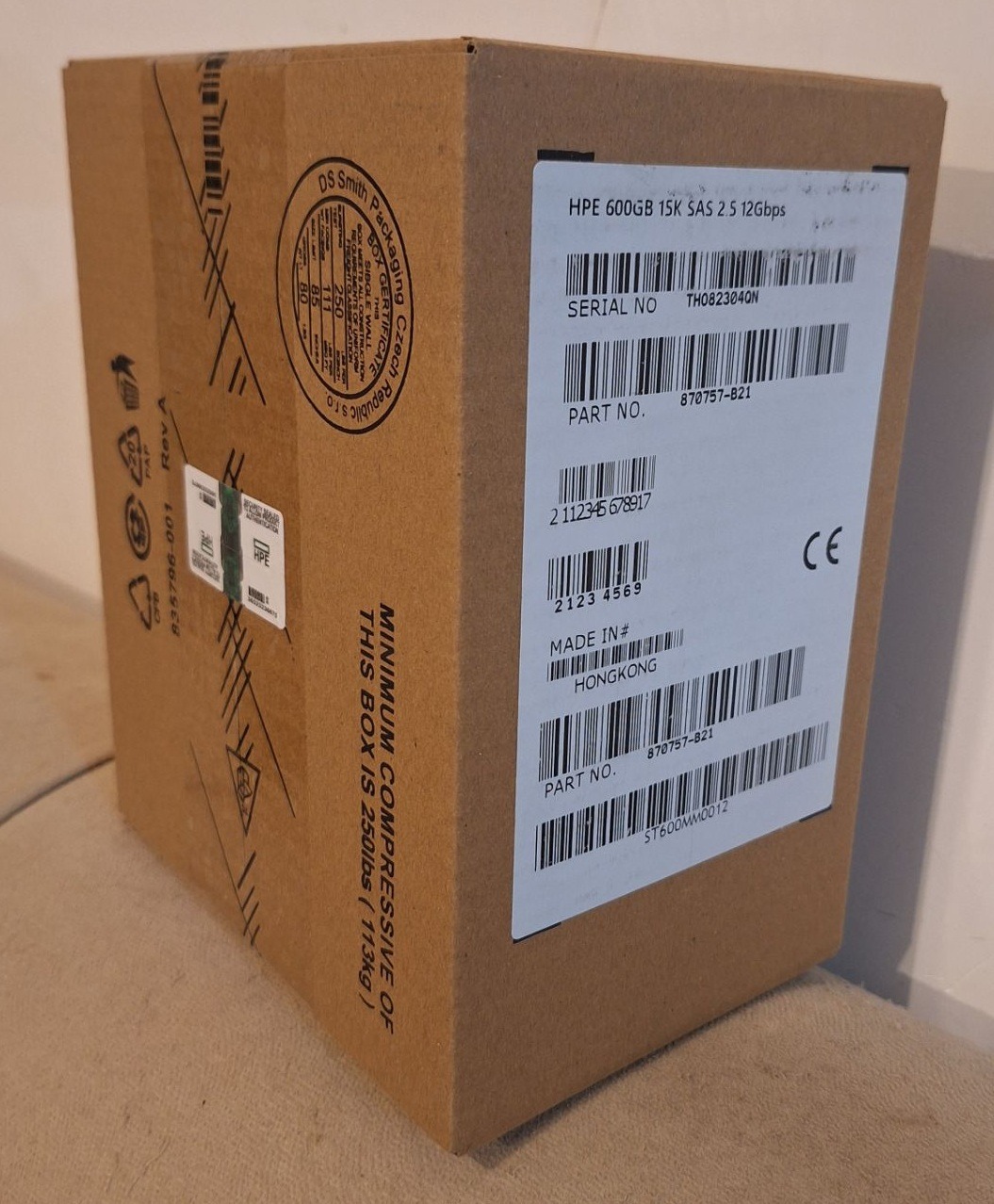 هارد دیسک اینترنال اچ پی ای 600GB 12G SAS 15K