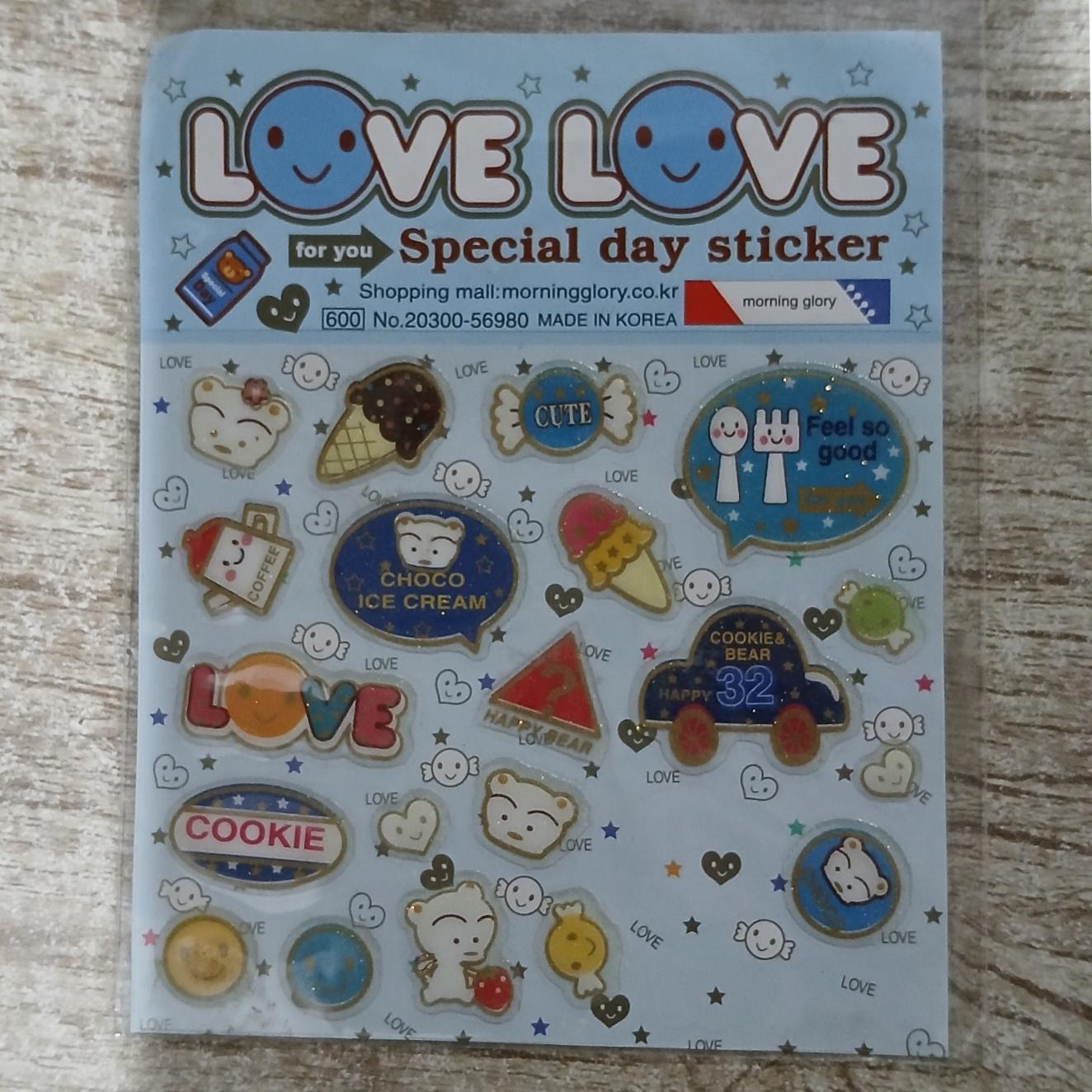 استیکر دخترانه اصل کره ای شاین دار