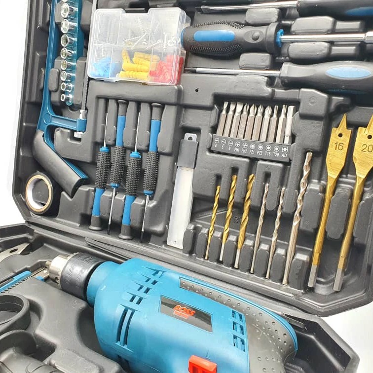 مجموعه ابزار و دریل 100 عددی باس کیفیت عالی