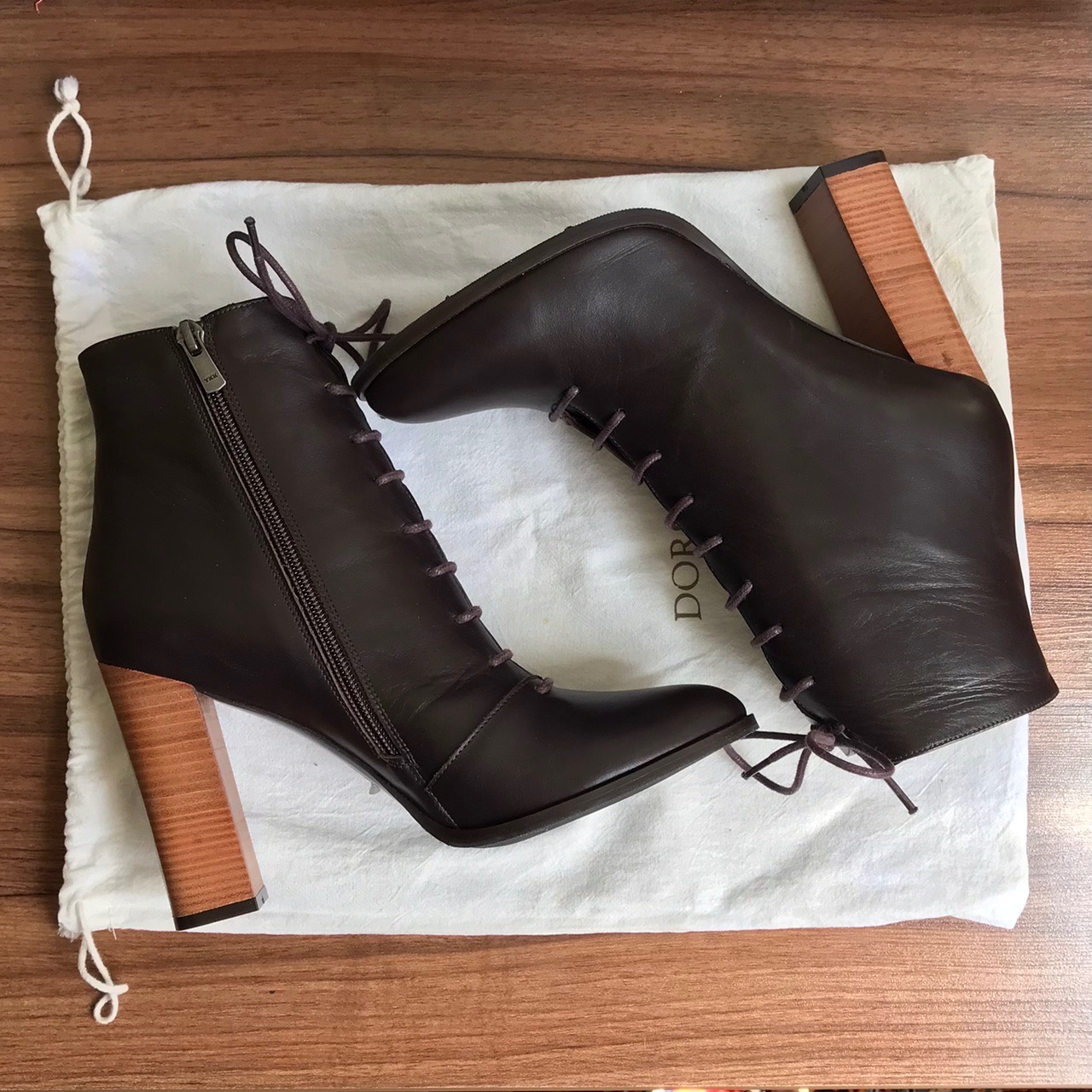 کفش پاشنه بلند درسا مدل LACE UP BOOT