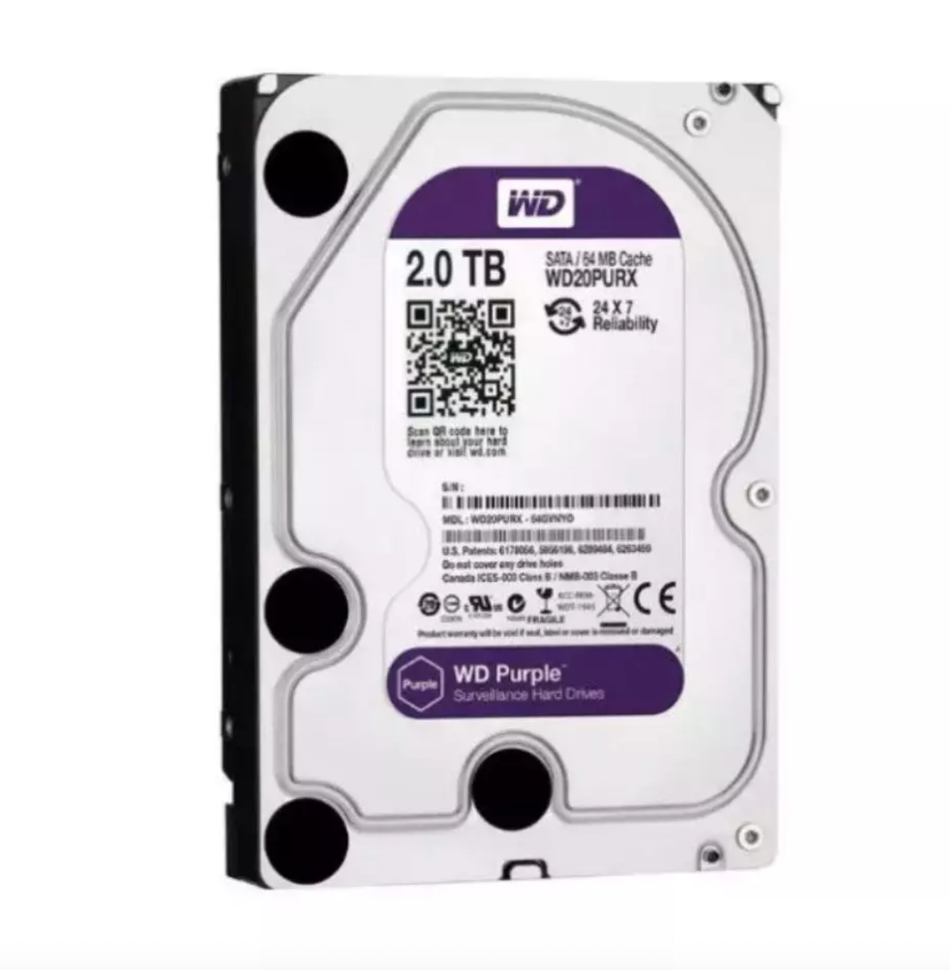 هارد وسترن دیجیتال مدل Purple WD20PURX بنفش