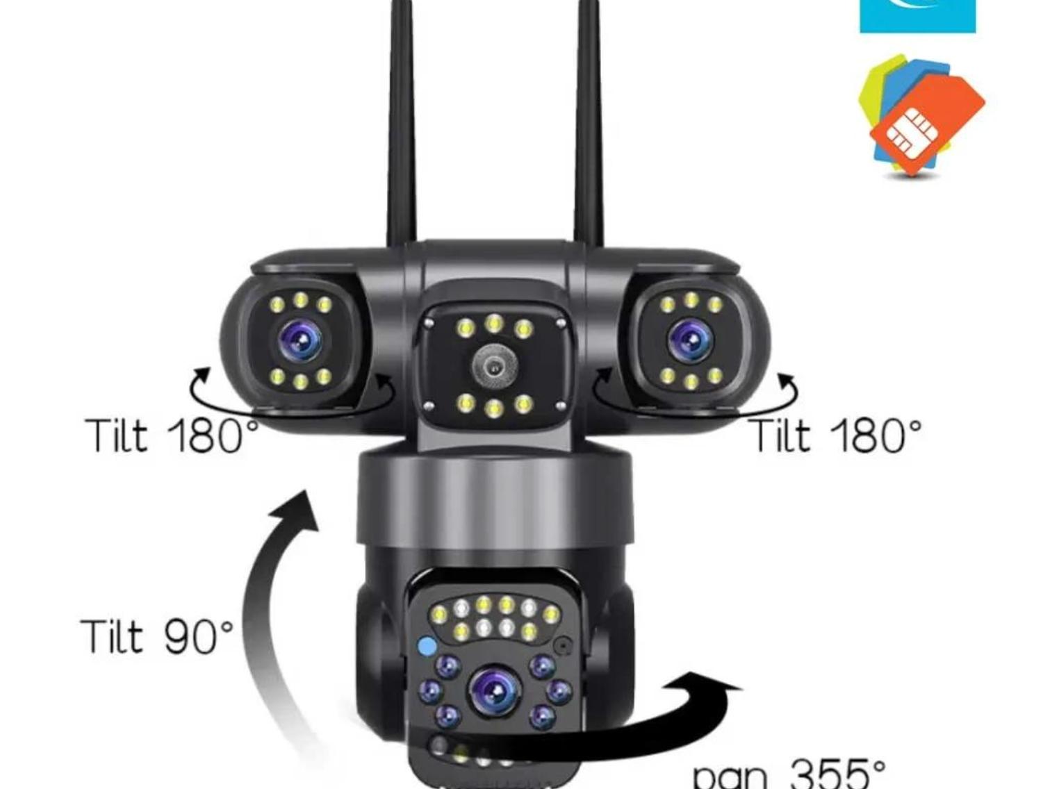 دوربین سه لنز چرخشی سیم کارتی SZ3-4G Okam pro