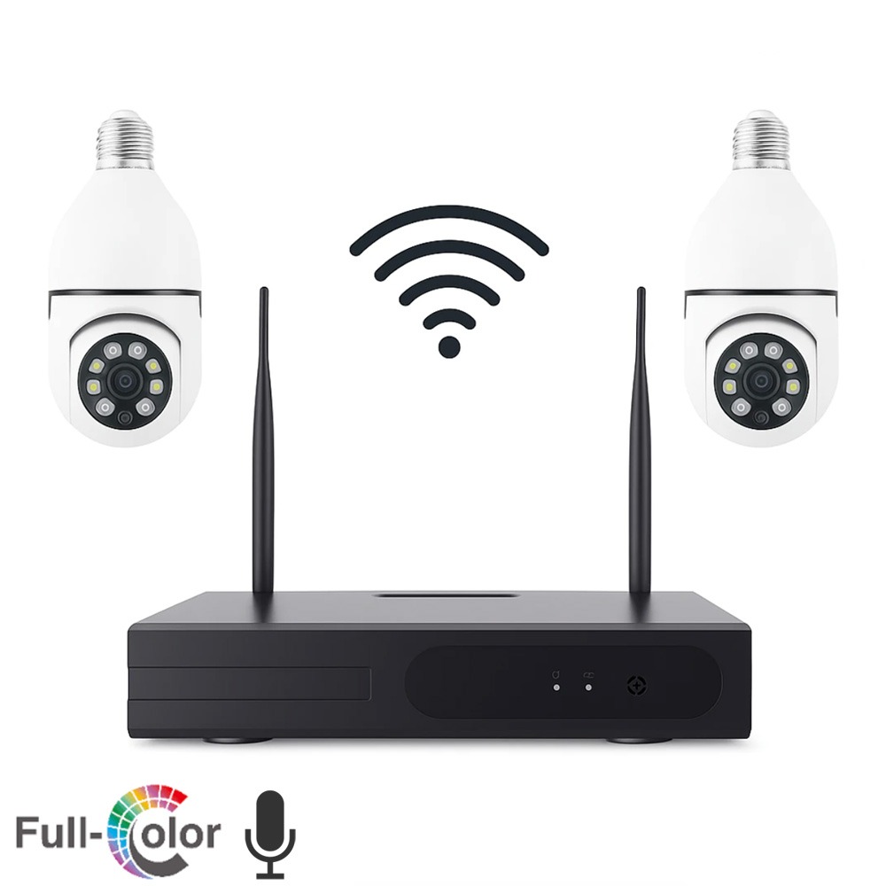 پک بی سیم لامپی دید در شب رنگی میکروفن دار XMEYE