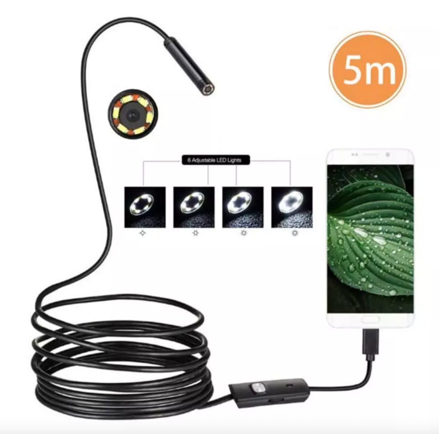 دوربین شلنگی آندوسکوپی 5 متری